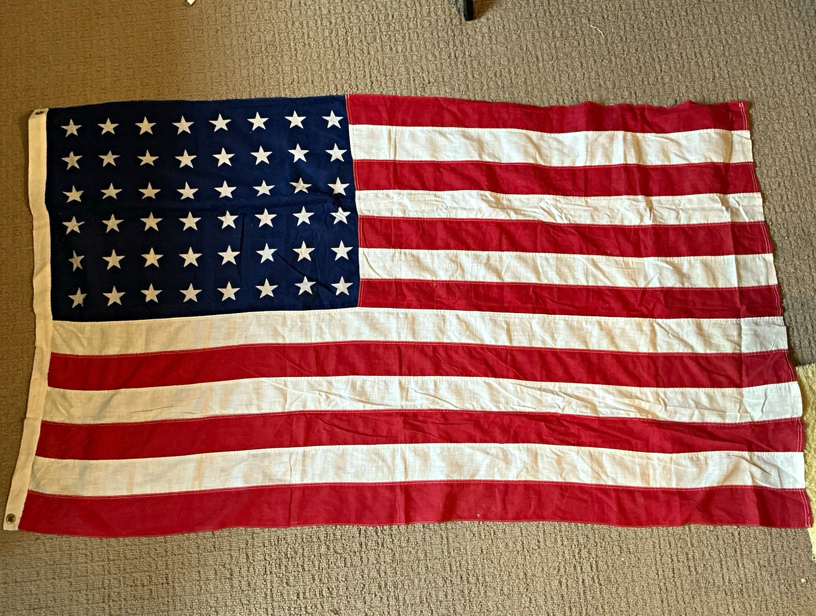 Vintage 48-Star 3x5foot American Flag - unknown manufacturer