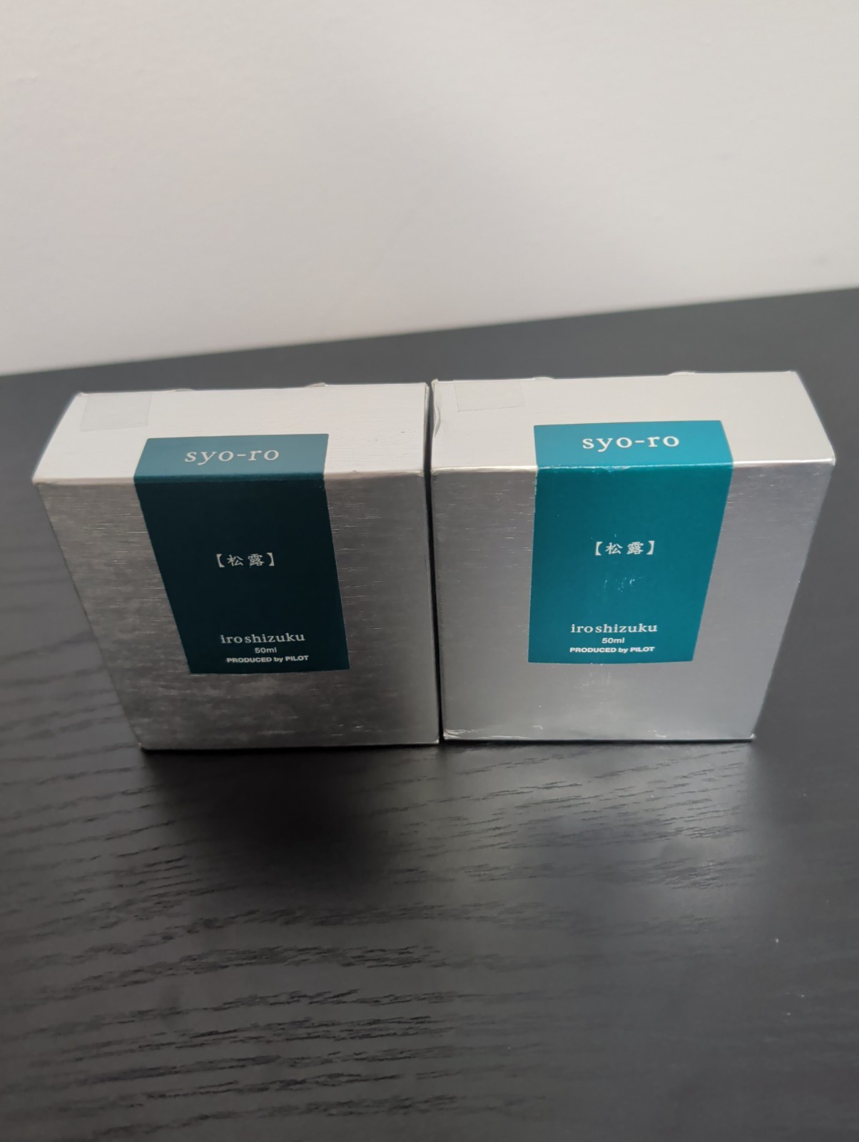 Lot Of 2 Pilot Iroshizuku Bottled Fountain Pen Ink, Syo-Ro, Dark Turquoise, 50ml