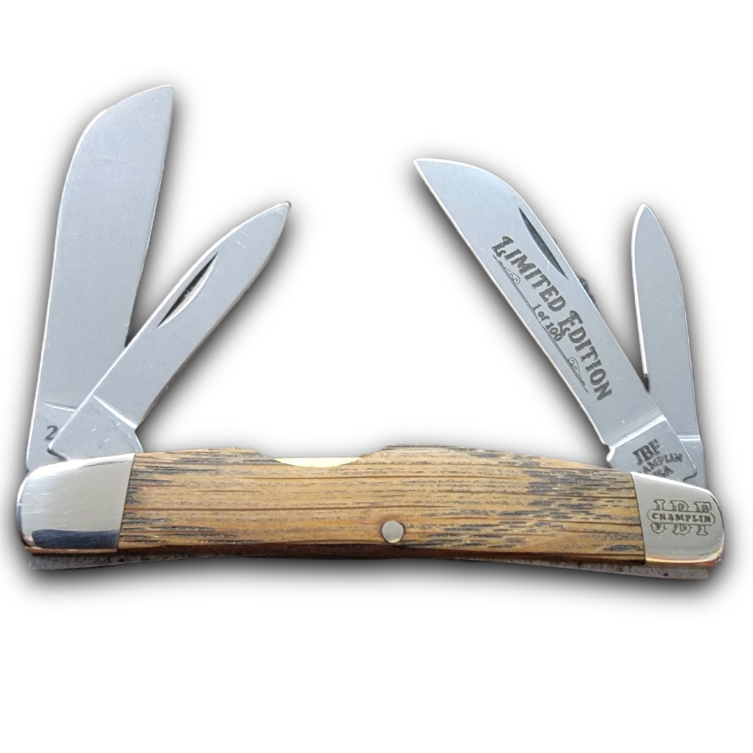 J.B.F. CHAMPLIN CUTLERY KNIVES USA 2026 KENTUCKY BOURBON BARREL CONGRESS KNIFE
