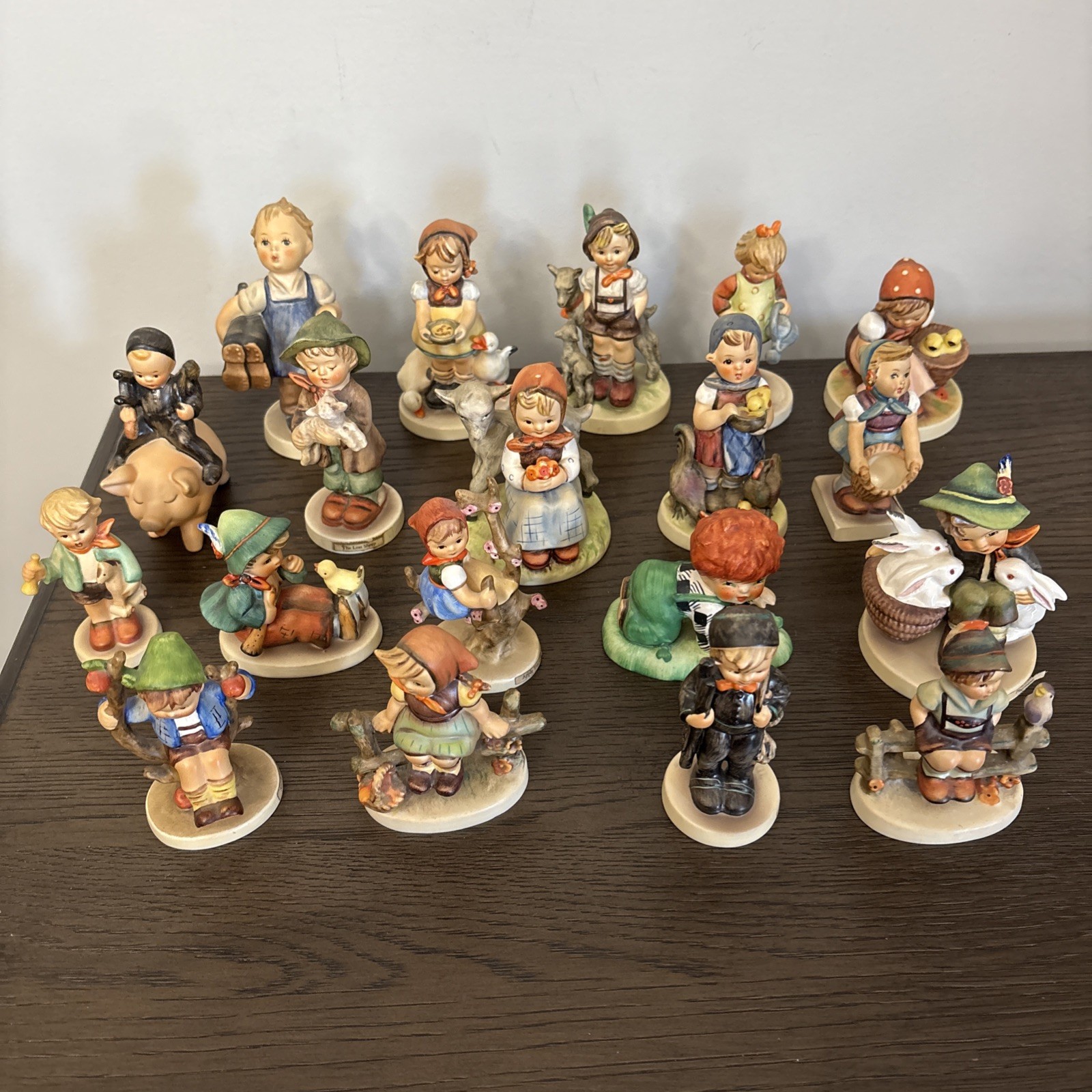 Vintage Goebel Hummel Figurine Lot of 19 Massive Collection Mixed Germany Mint
