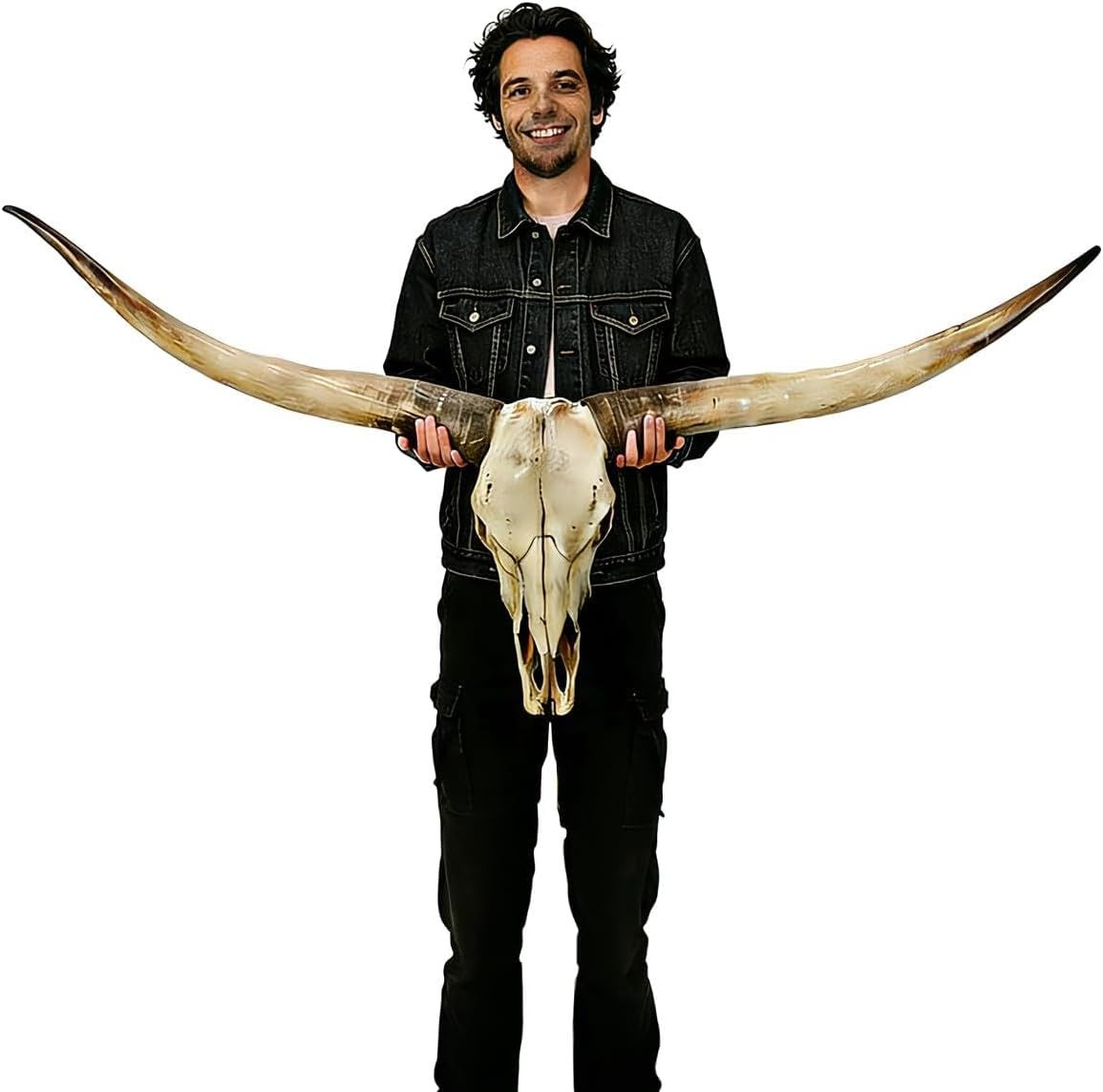 70 in Longhorn Wall Decor,Handmade Retro Bull Horns,Extra Large Restore Realisti