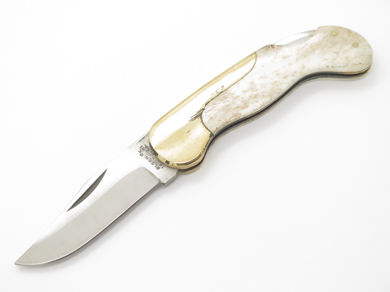 Vintage Olsen OK 162 Lil Brassy Seizo Imai Seki Japan Folding Pocket Knife Vintage Olsen OK 162 Lil Brassy Seizo Imai Seki Japan Folding Pocket Knife