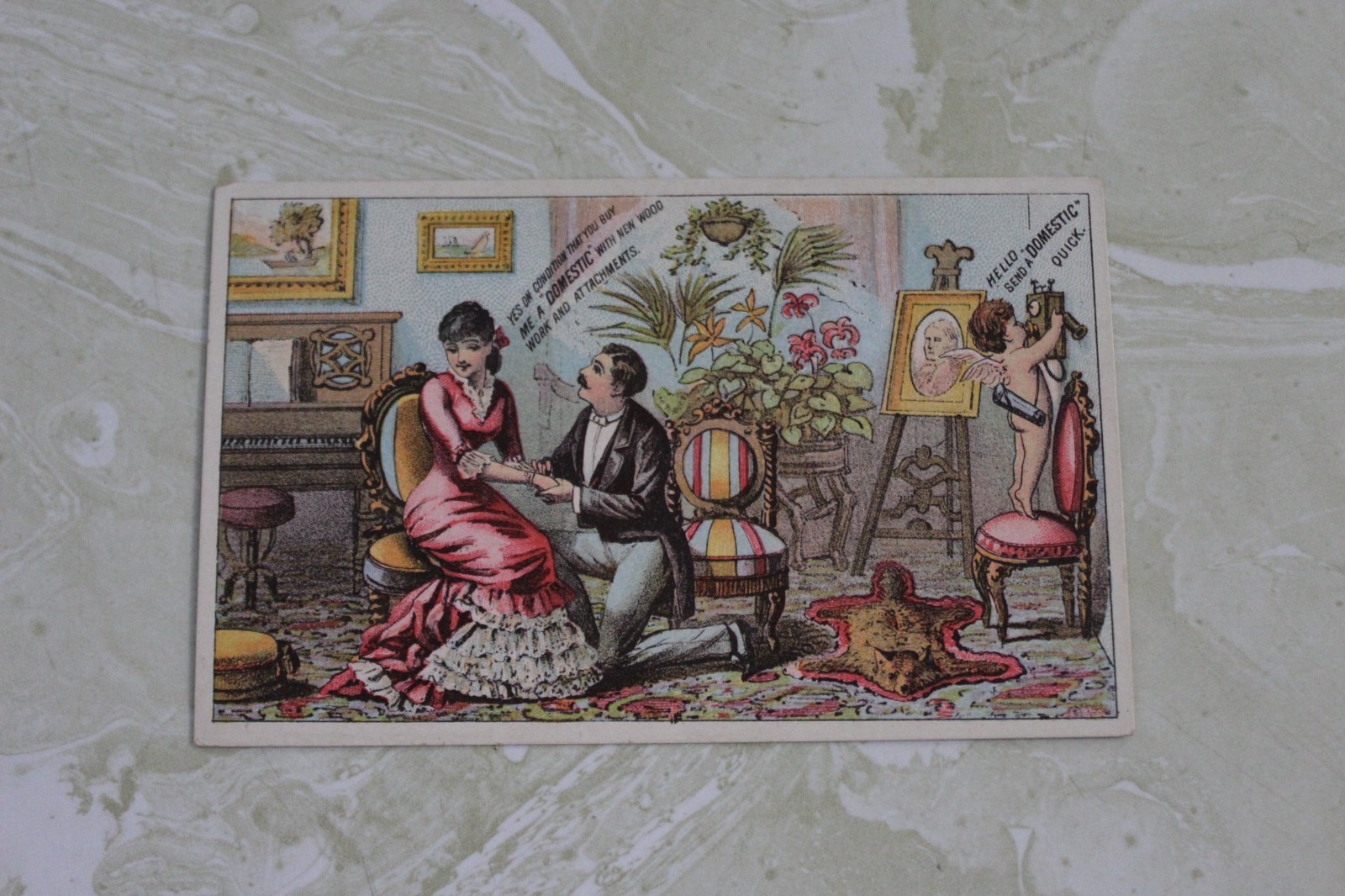 VINTAGE TRADE CARD FROM A. EPPEHIMER THE TAILOR MAIN ST. ROYERSFORD, PA.