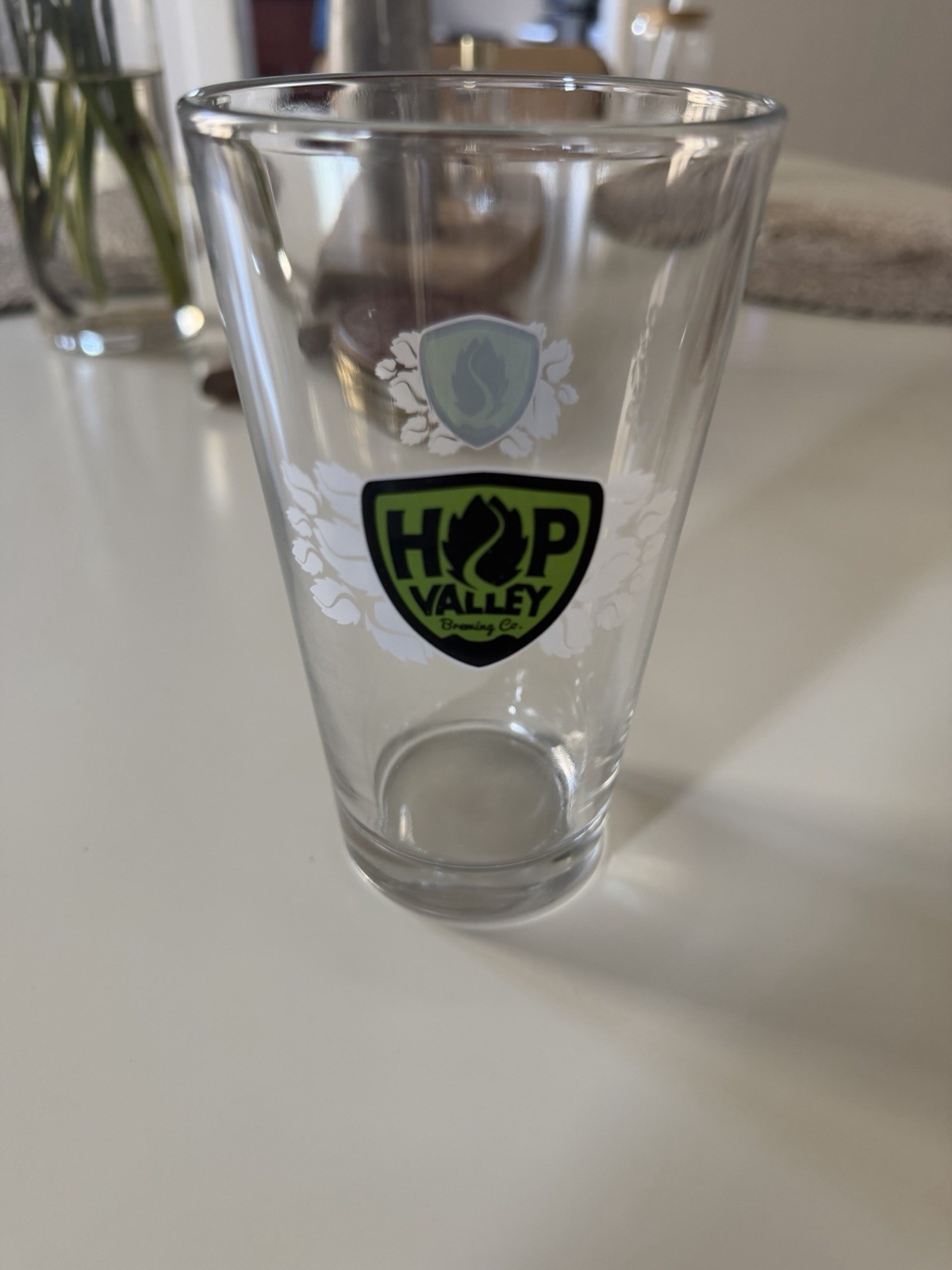Hop Valley Brewing Co Pint Glass
