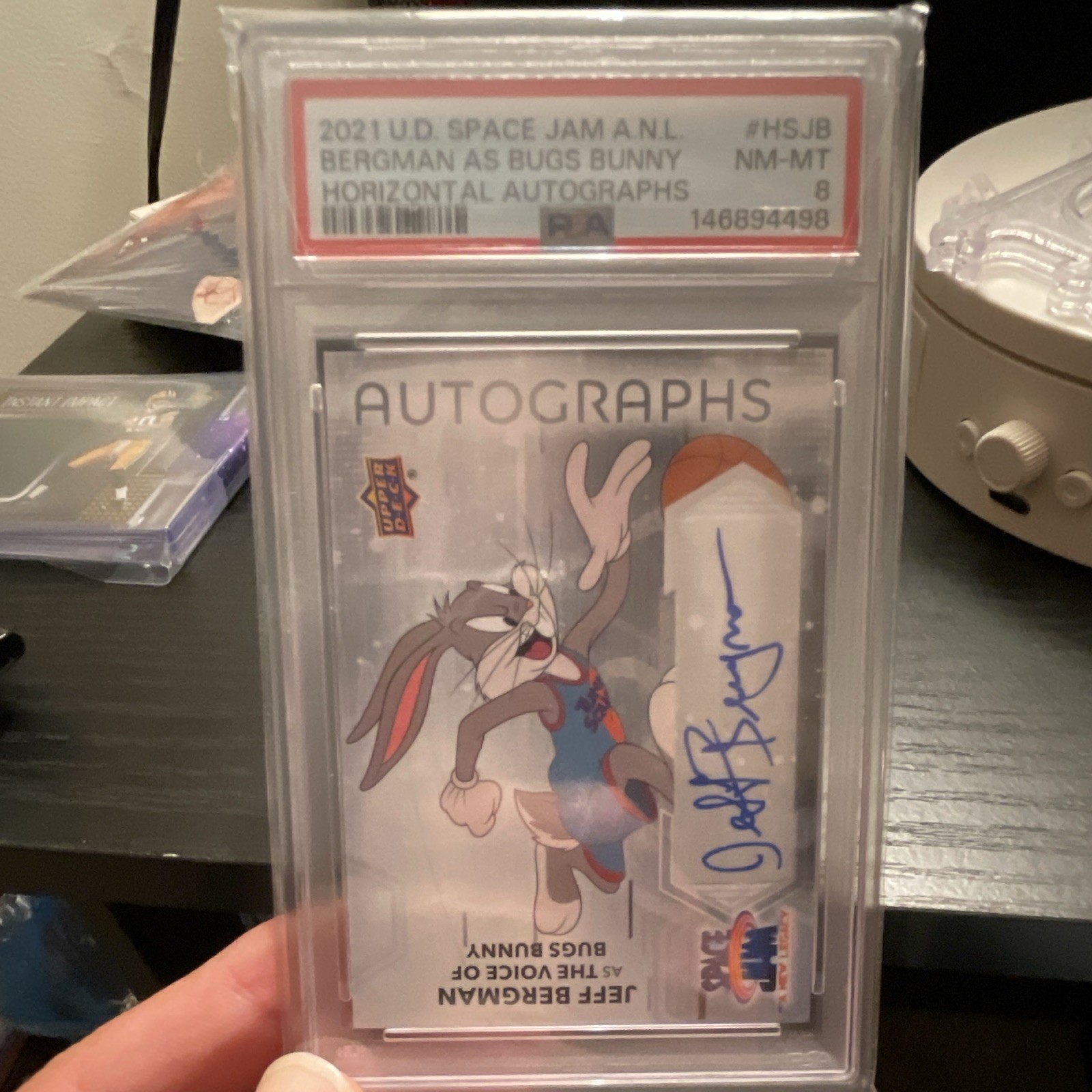 Upper Deck 2021 Space Jam A New Legacy HS-JB Bugs Bunny Autograph PSA