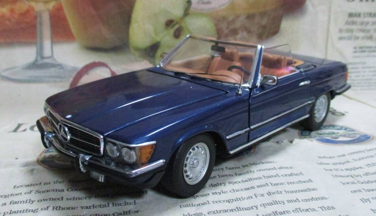 Franklin Mint 1/24 1973 Mercedes-Benz 450SL Roadster Dark Blue [Age 13+]