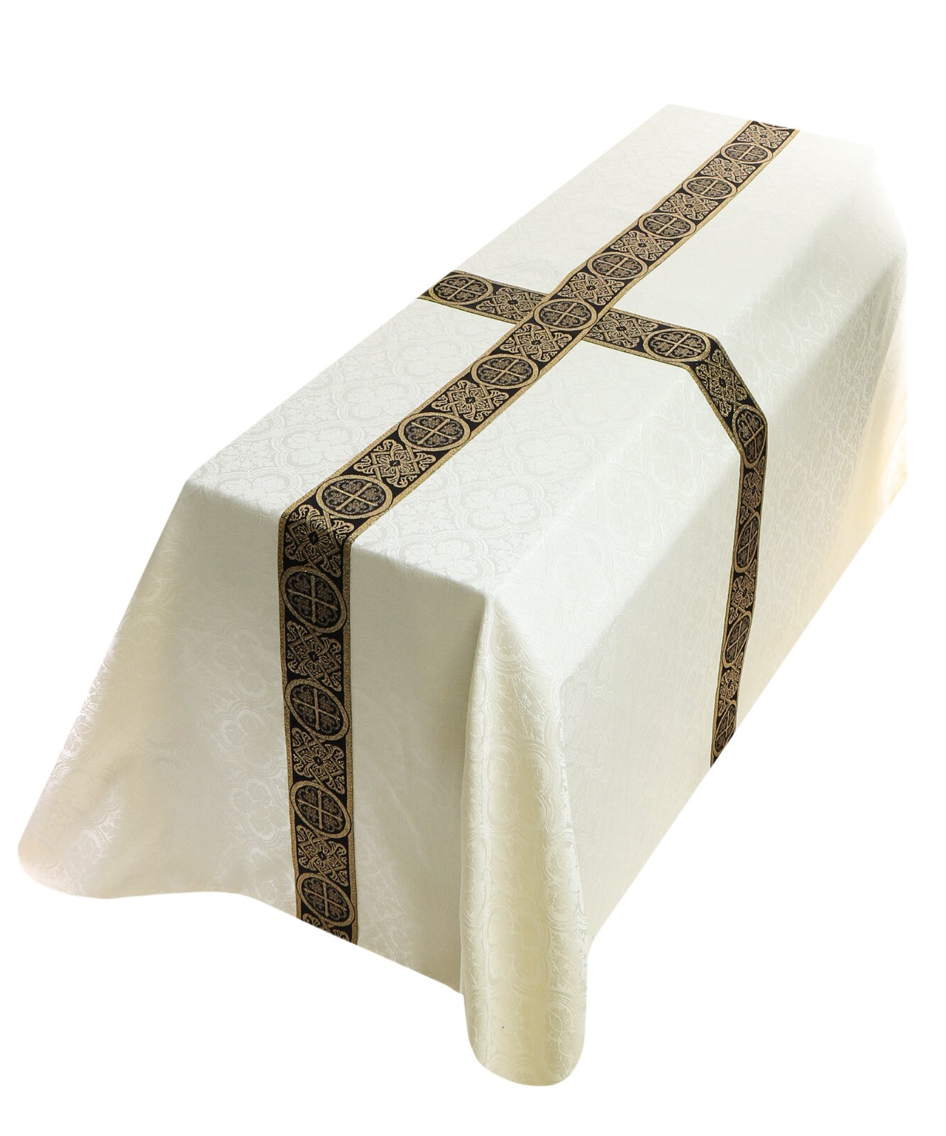 Cream/black Funeral Pall Vestment Velo Mortuorio Crema/negro FU202KCZ25