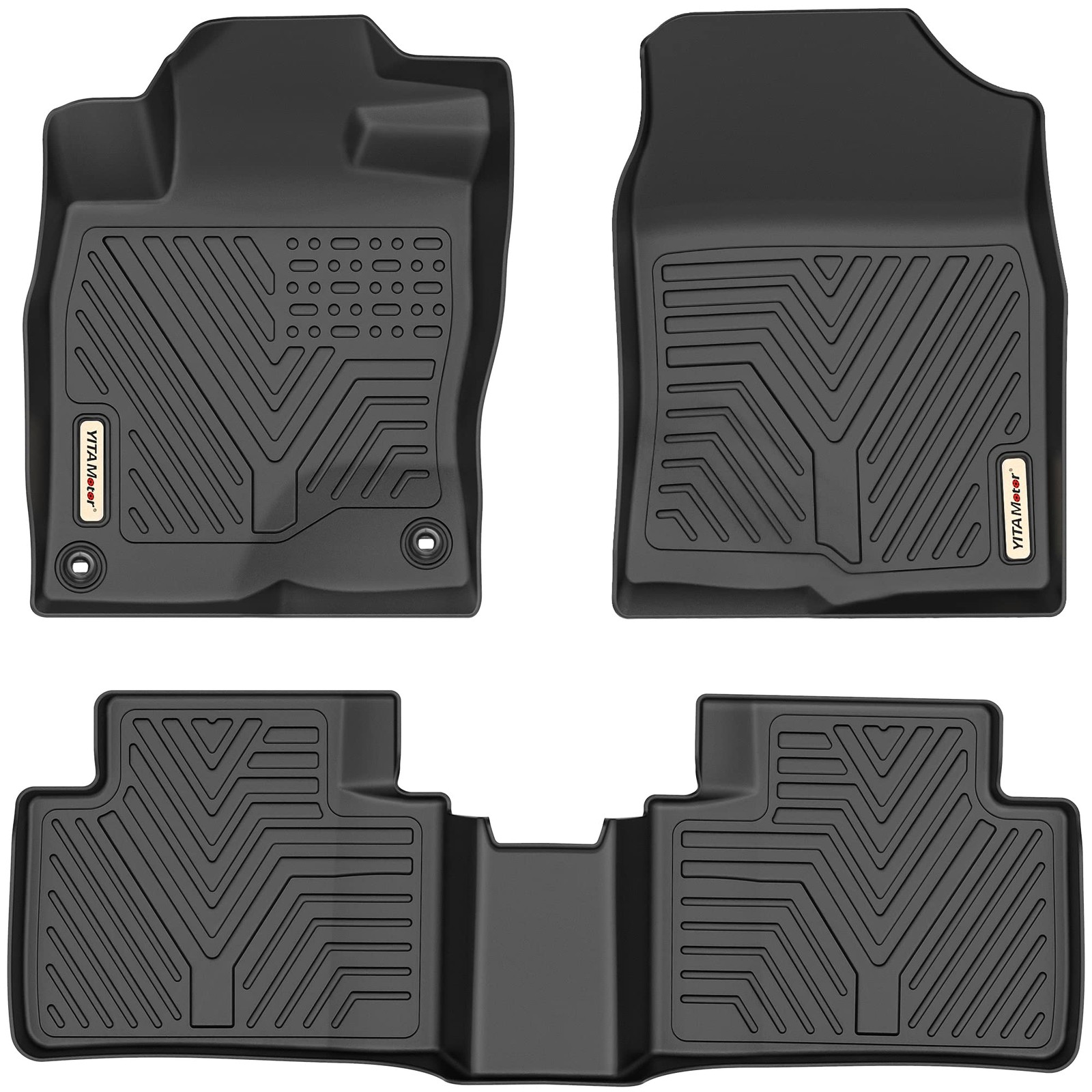 YITAMOTOR Floor Mats for Honda Civic Sedan/Type R 2016-2021 TPE All-Weather