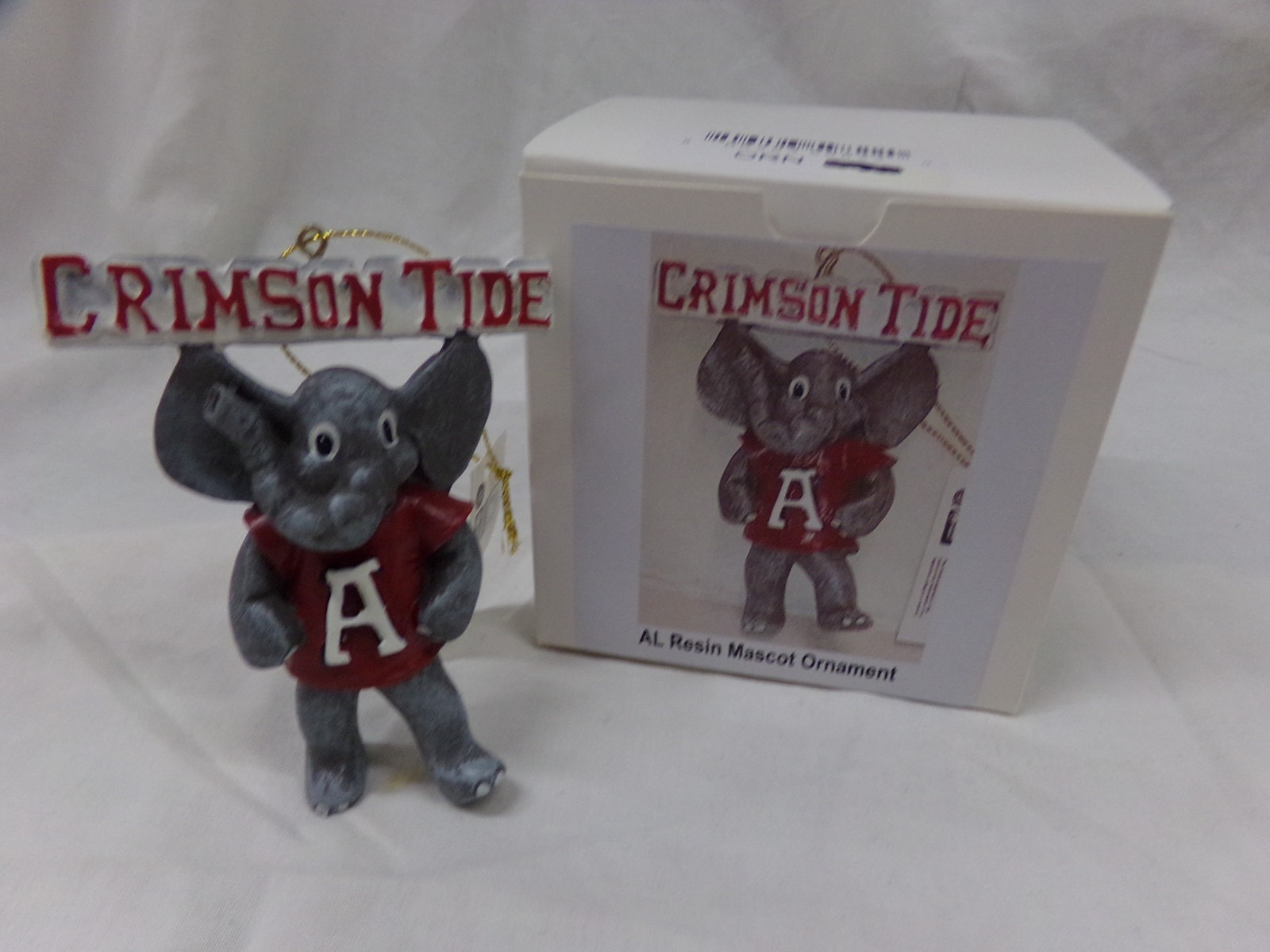 Alabama Crimson Tide Big Al Elephant Christmas Ornament NEW in Box