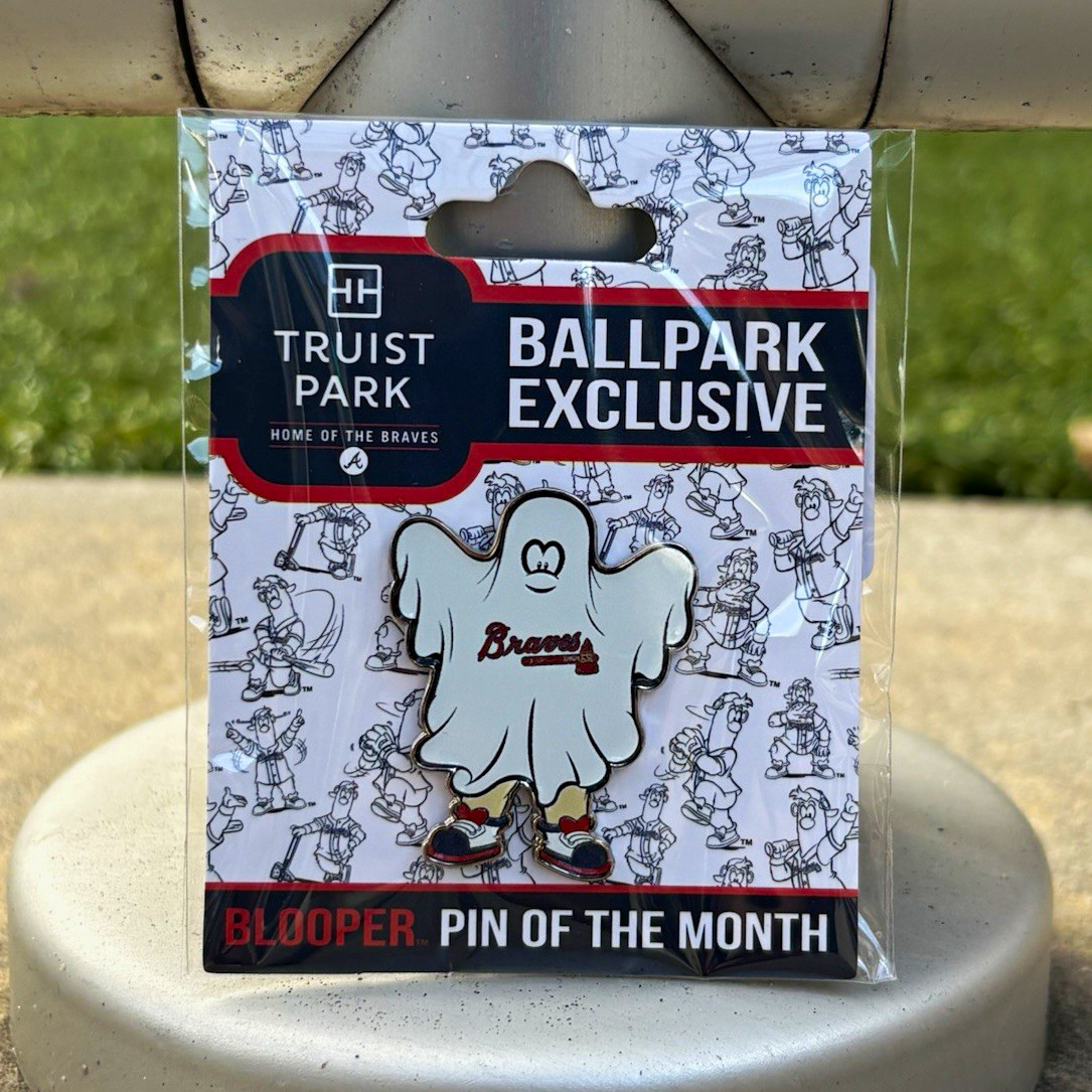 Truist Park Ballpark Exclusive Atlanta Braves Blooper Pin of the Month Halloween