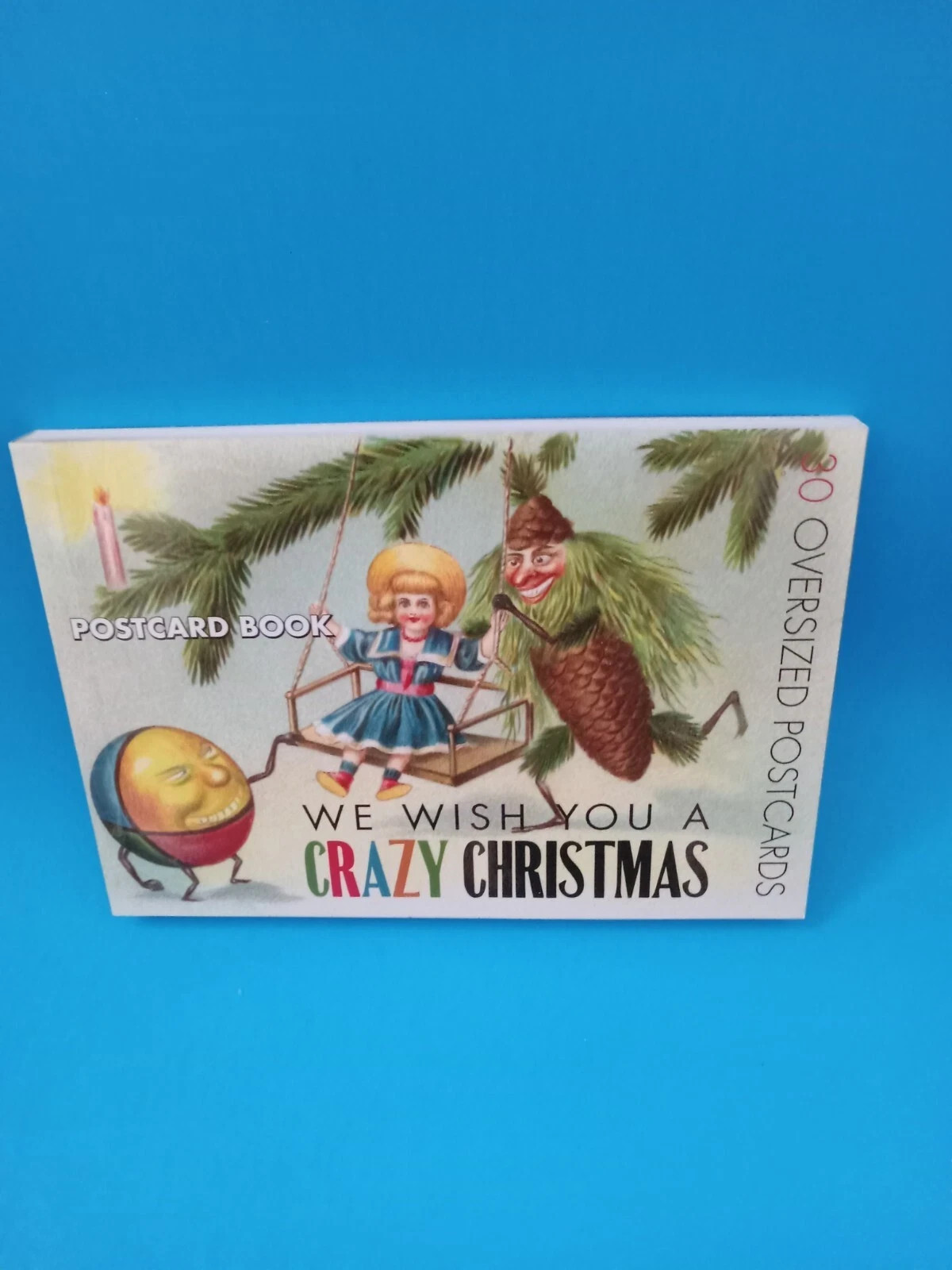 WE WISH YOU A CRAZY CHRISTMAS 30 Oversized Postcards Book New Old Stock 2011