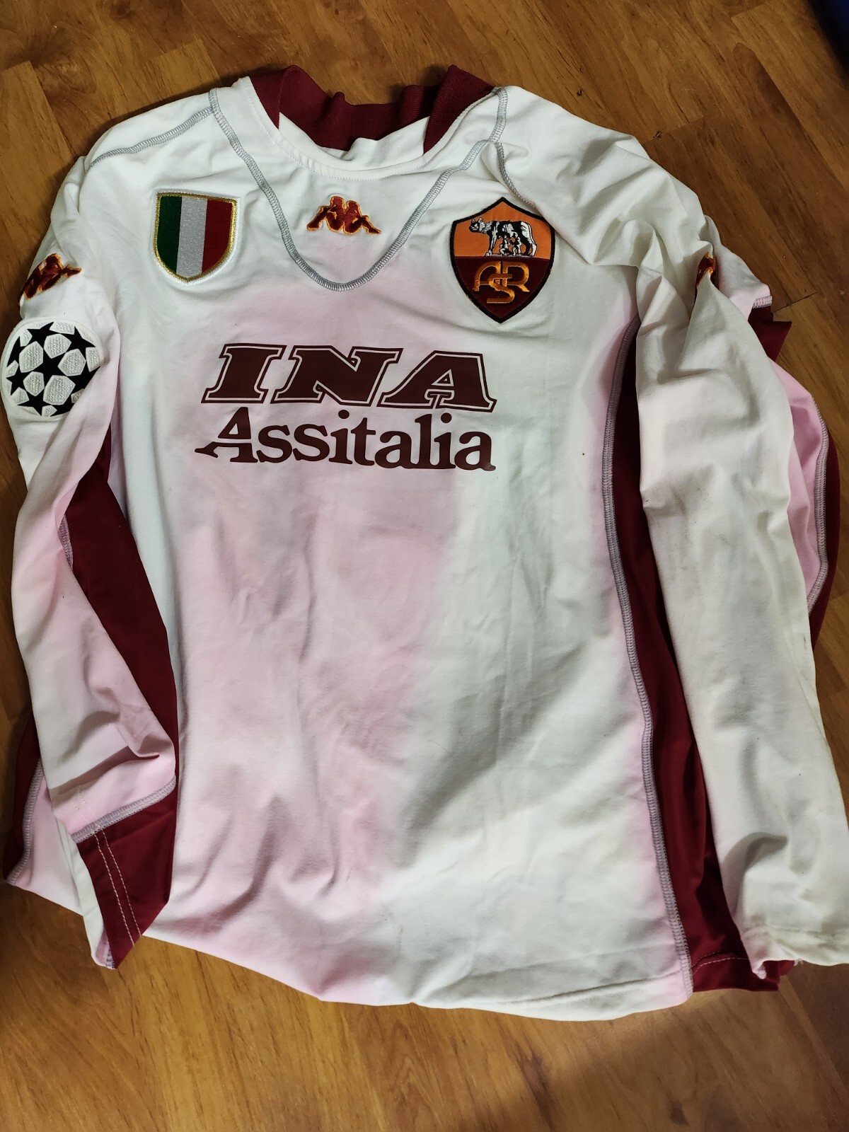 Worn As ROME CHAMPIONS ABEL BALBO 2001 2002 Jersey