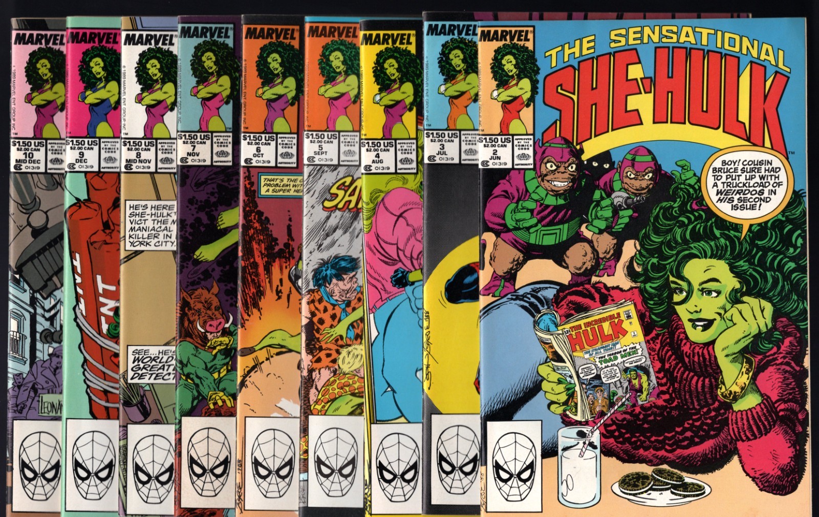 The Sensational She-Hulk Lot of 35 Issues Between #2-50, Mostly High-Grade Byrne