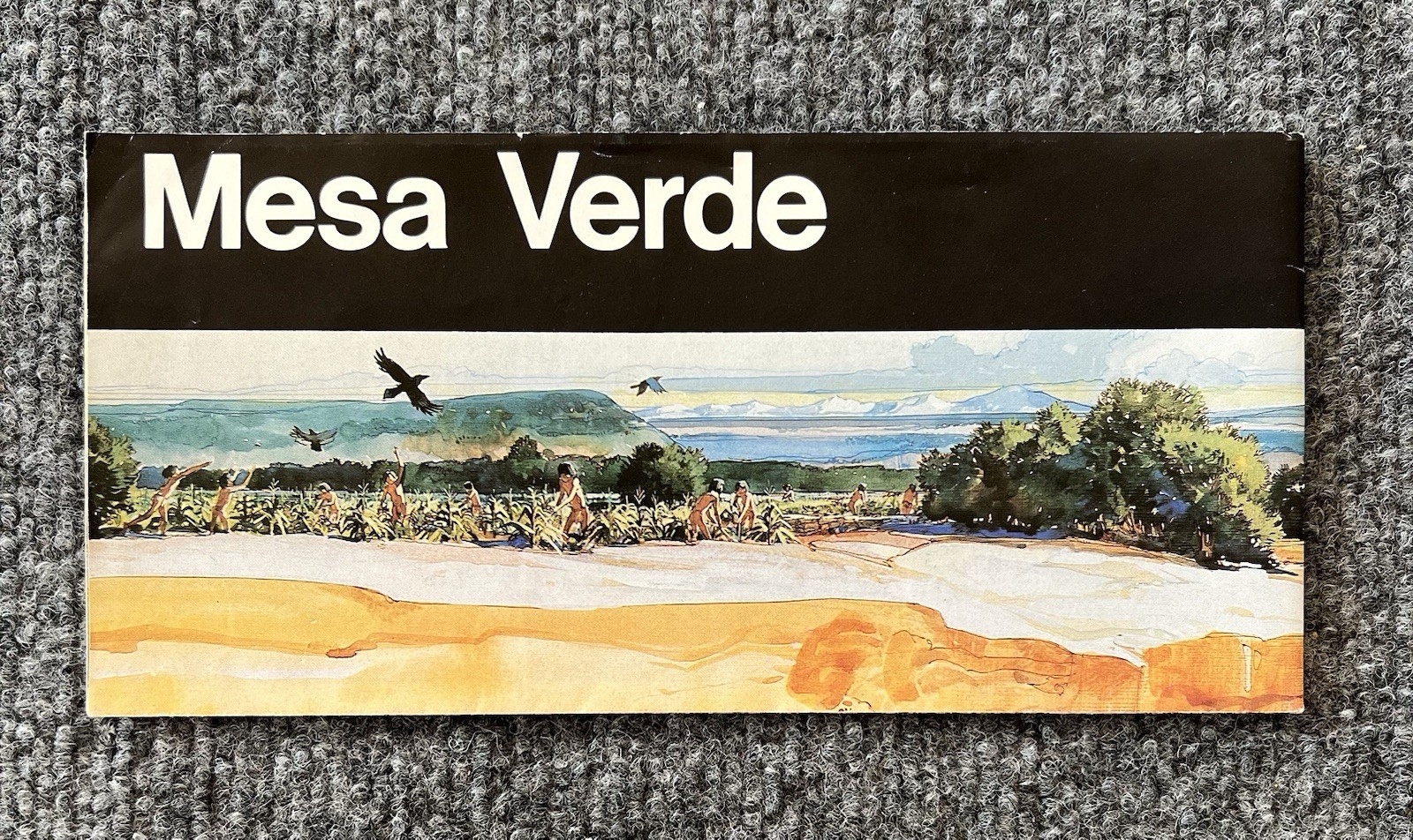 Mesa Verde National Park Official Map And Guide 1990s Colorado Travel