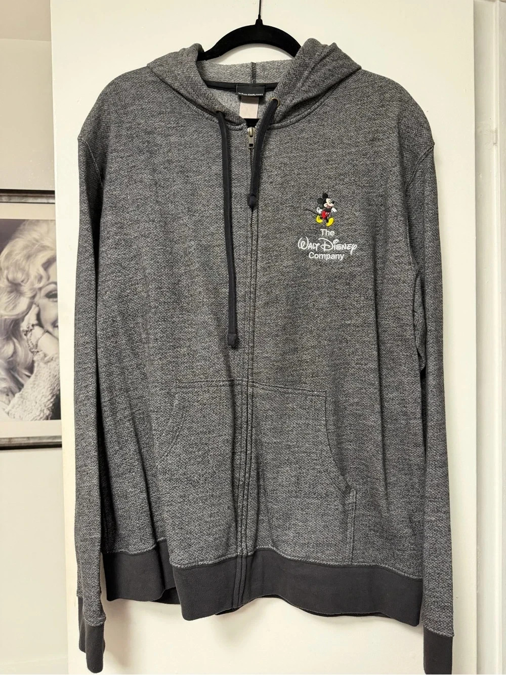 Walt Disney Company Employee Exclusive Gray Zip Hoodie
