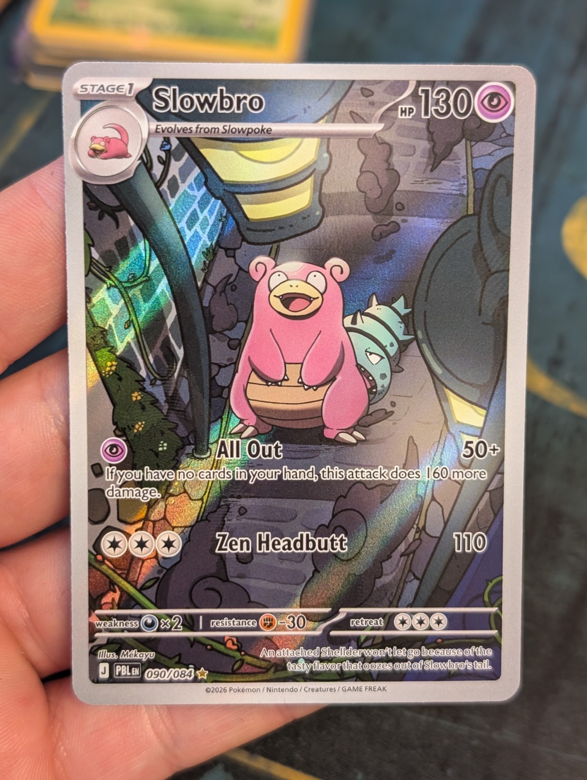 Slowbro 090/084 Me05: Pitch Black Illustration Rare