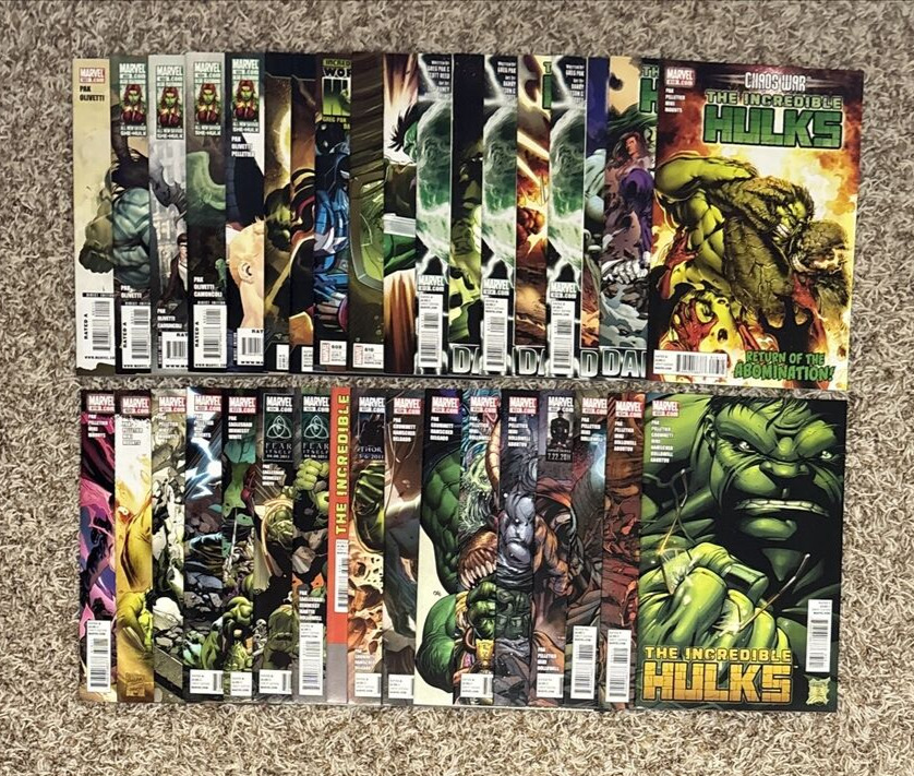 Incredible Hulk / Hulks (#600-635) near-complete set, missing 2 * lot 2009 2010