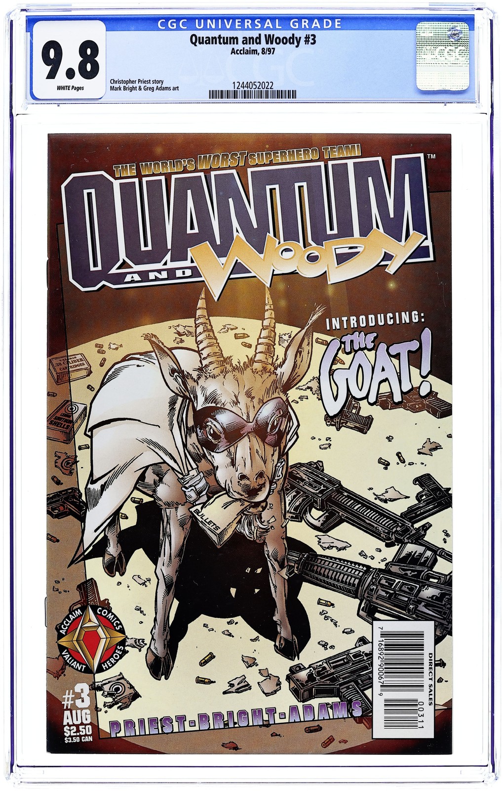 Quantum and Woody #3 CGC 9.8 1997 1244052022
