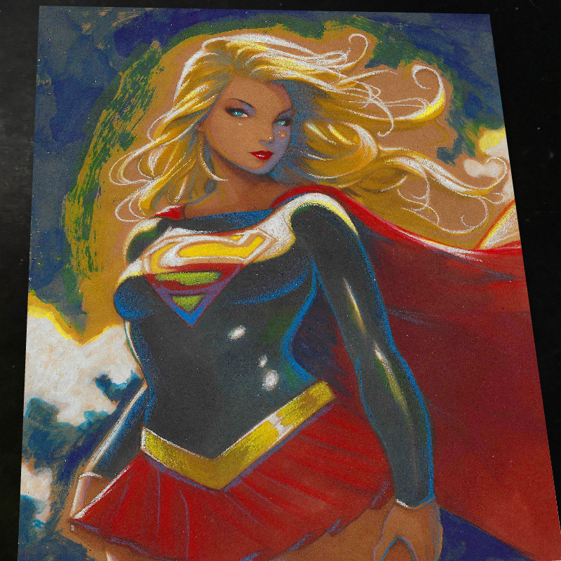 Superwoman Art Print Signed 8.5x11 | Art by Keyeske