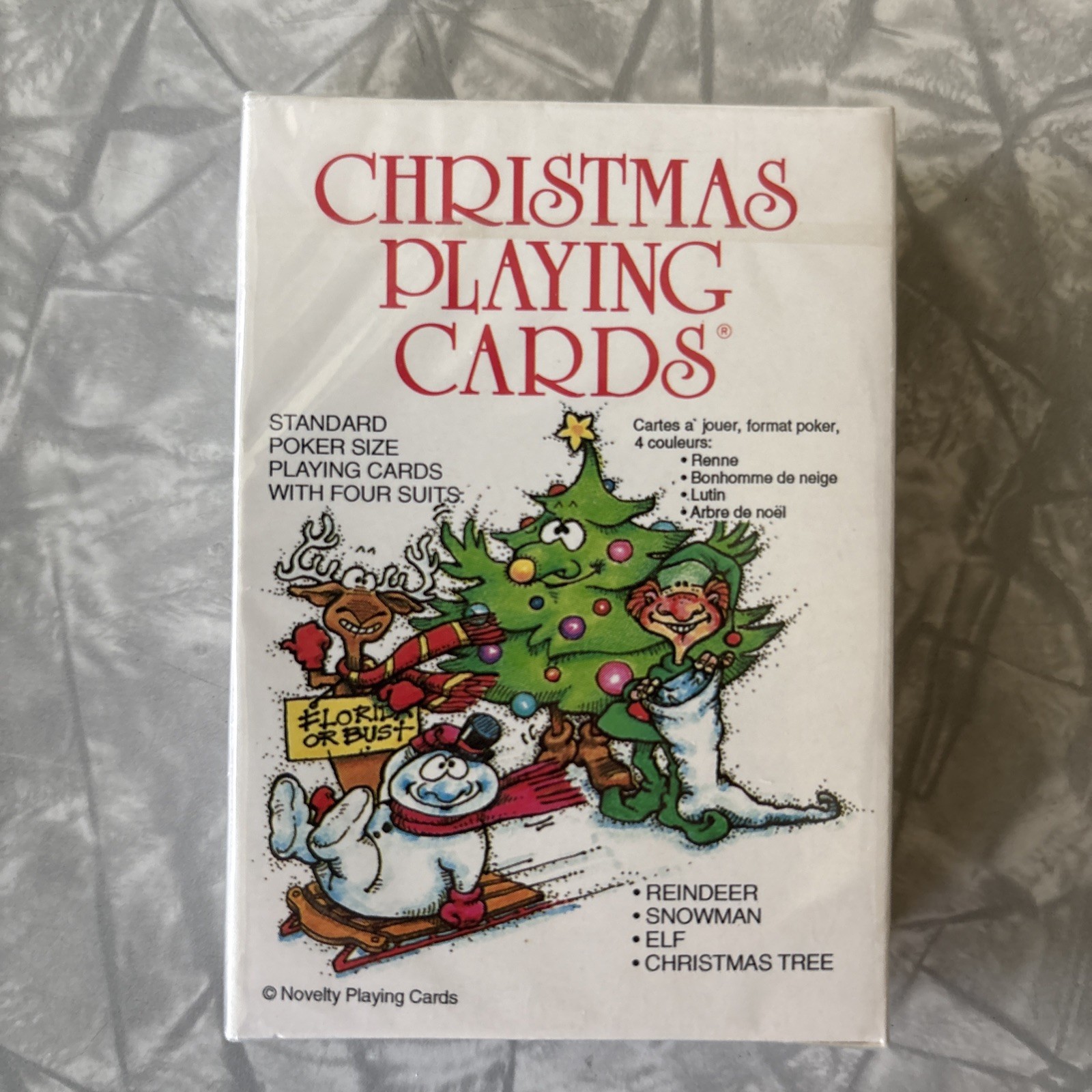 NOS Vintage 1986 Christmas Cards Inc. Christmas Playing Cards