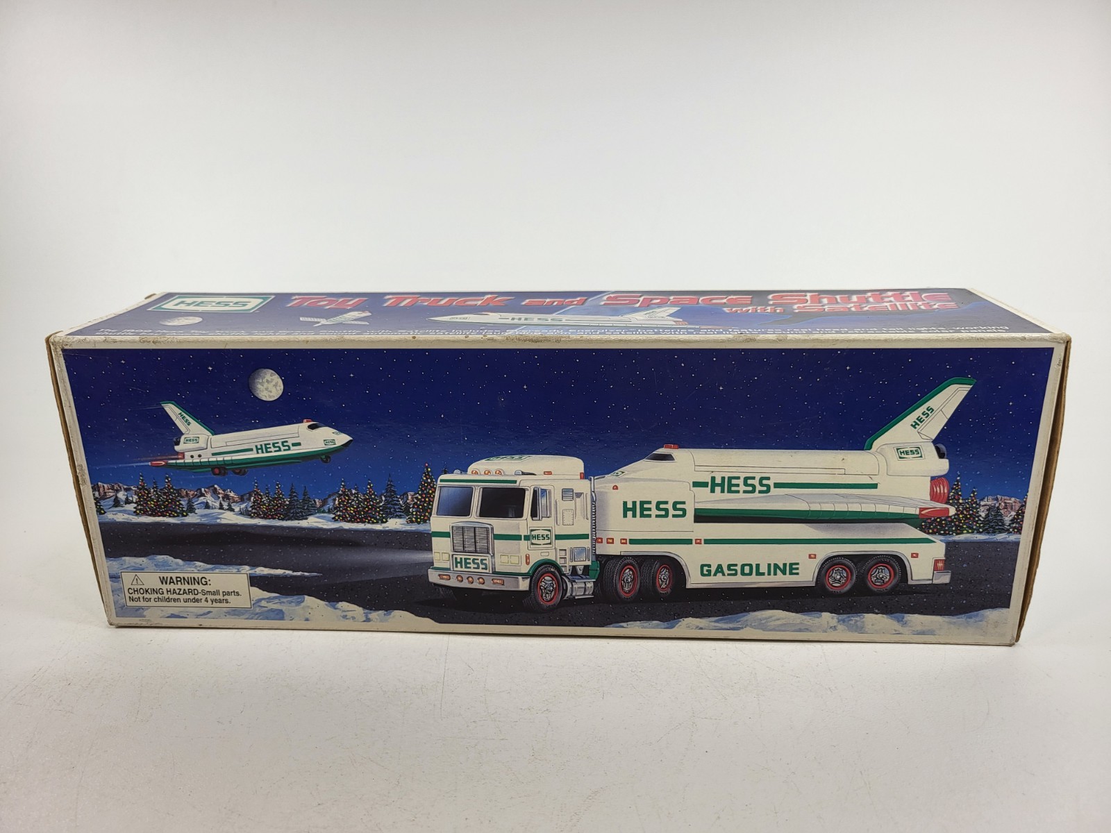 Vintage 1999 HESS toy truck and Space Shuttle with SATELLITE (020530) New in box