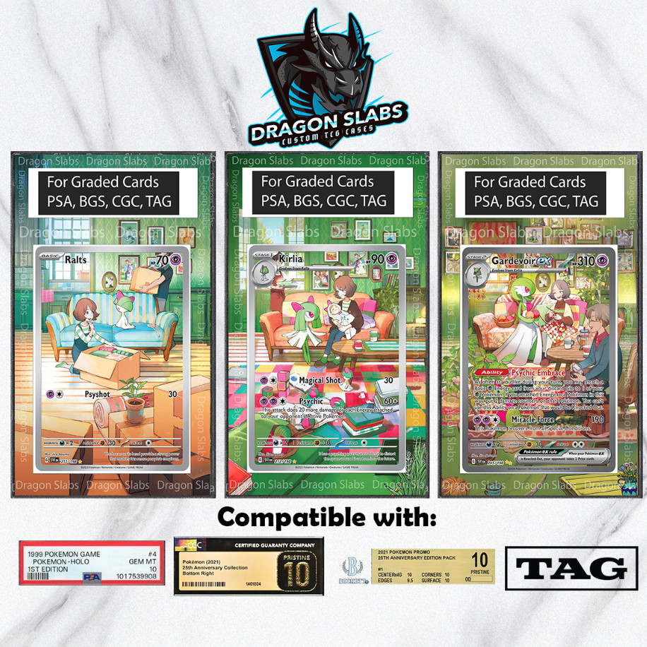 x3 Ralts Kirlia Gardevoir EX Scarlet & Viol PSA BGS CGC TAG Extended Art Pokemon