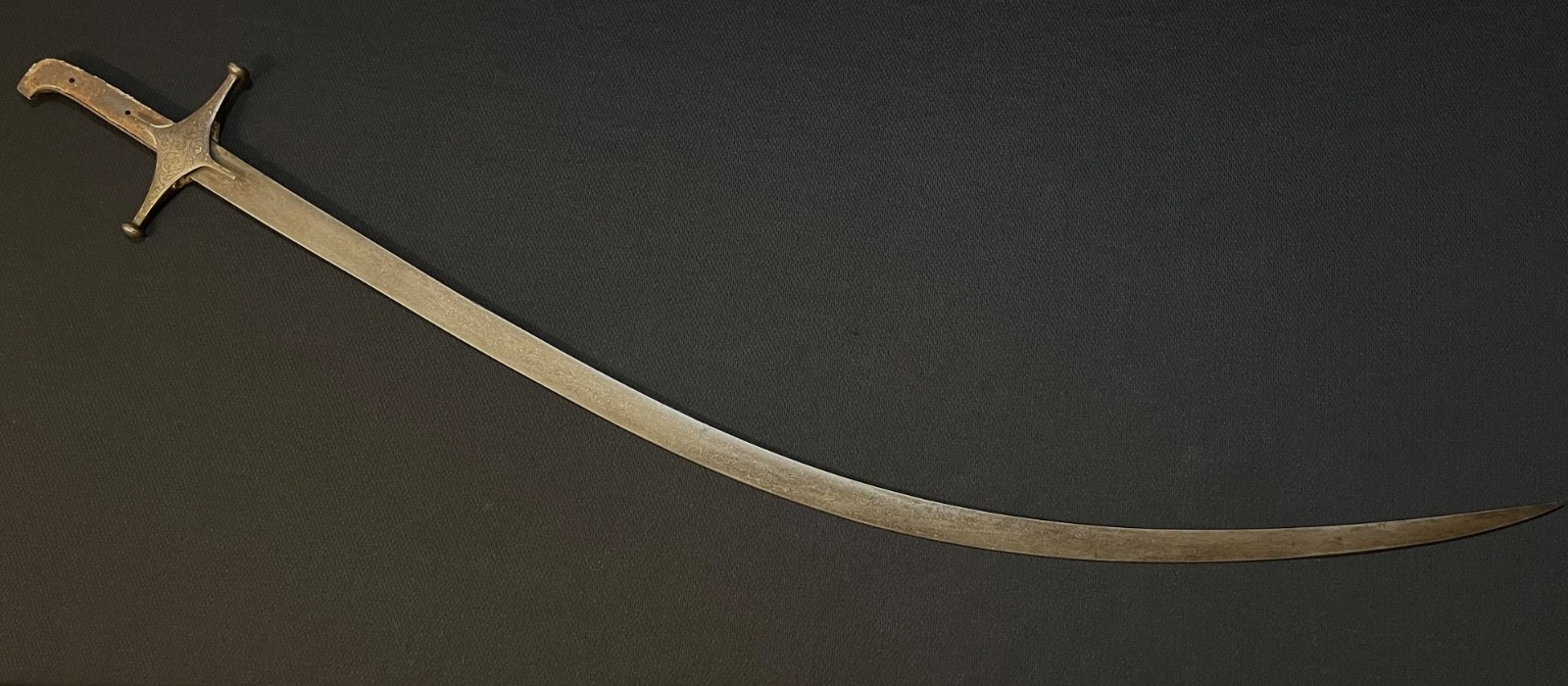 Ottoman Persian Shamshir Sword -Antique Old Islamic -Fine Wootz -Damascus -Gold