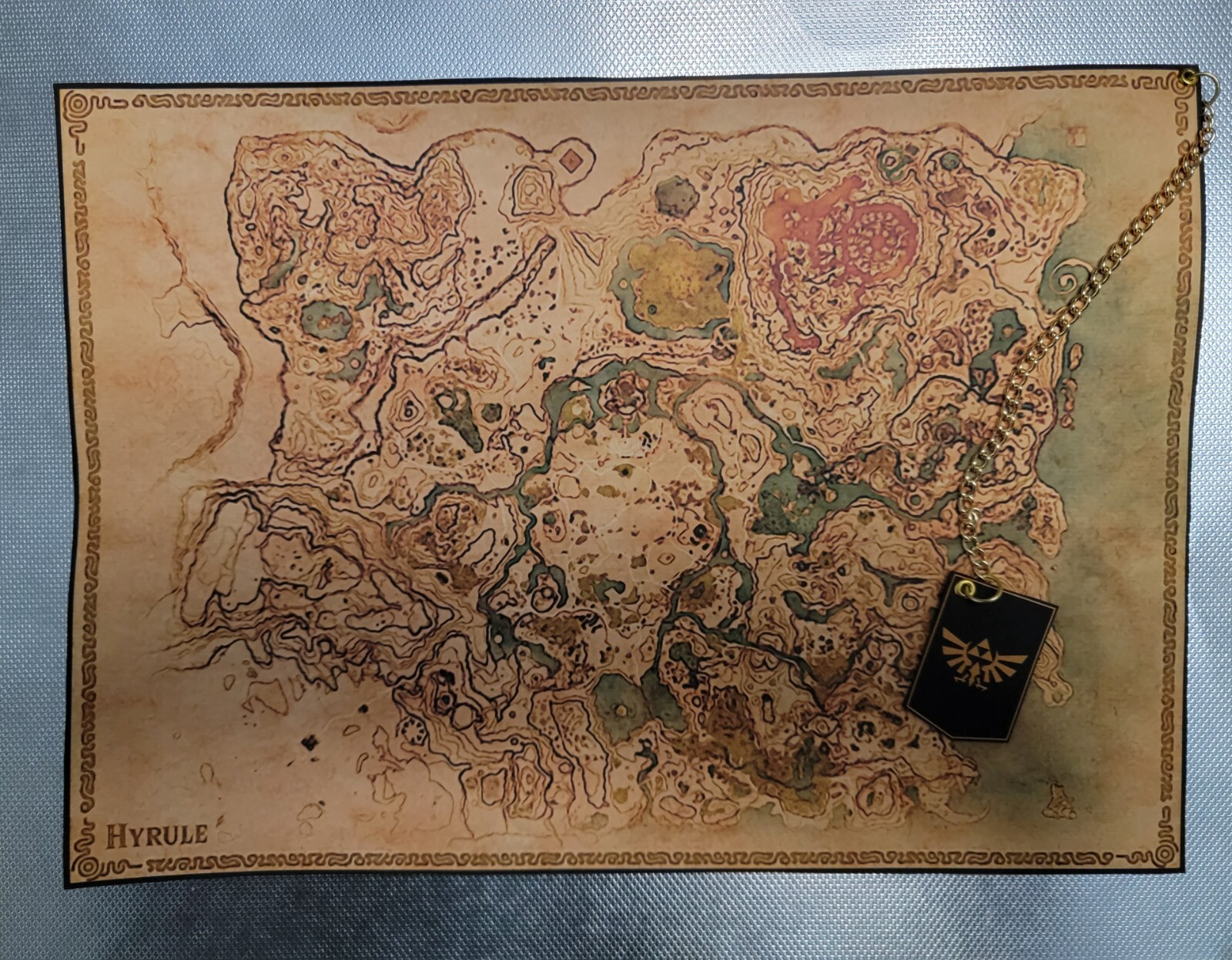 The Legend of Zelda Breath of The Wild Custom Cloth Map