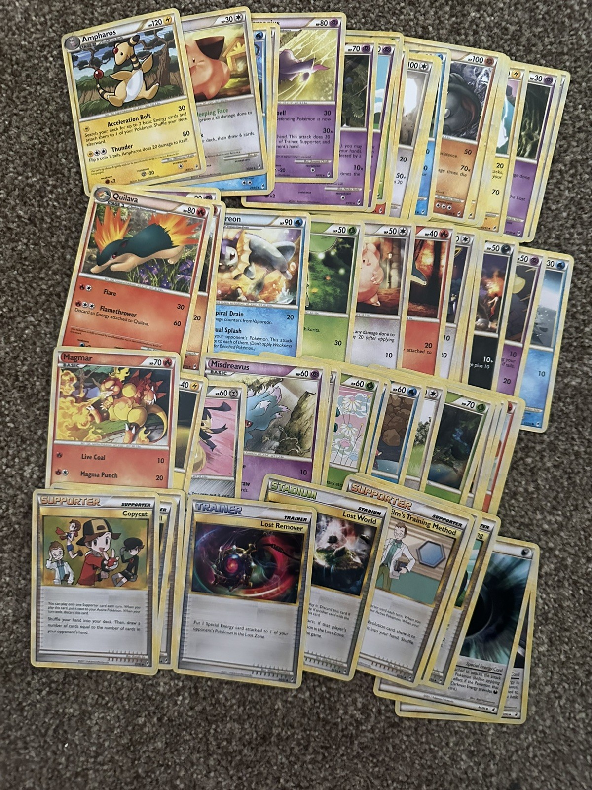 2011 Pokemon CALL OF LEGENDS Set PART COMPLETE Non Holo Cards