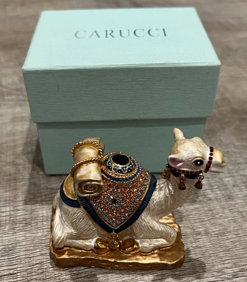 Carucci Bejeweled Camel Trinket box Figurine Brand New In Box 