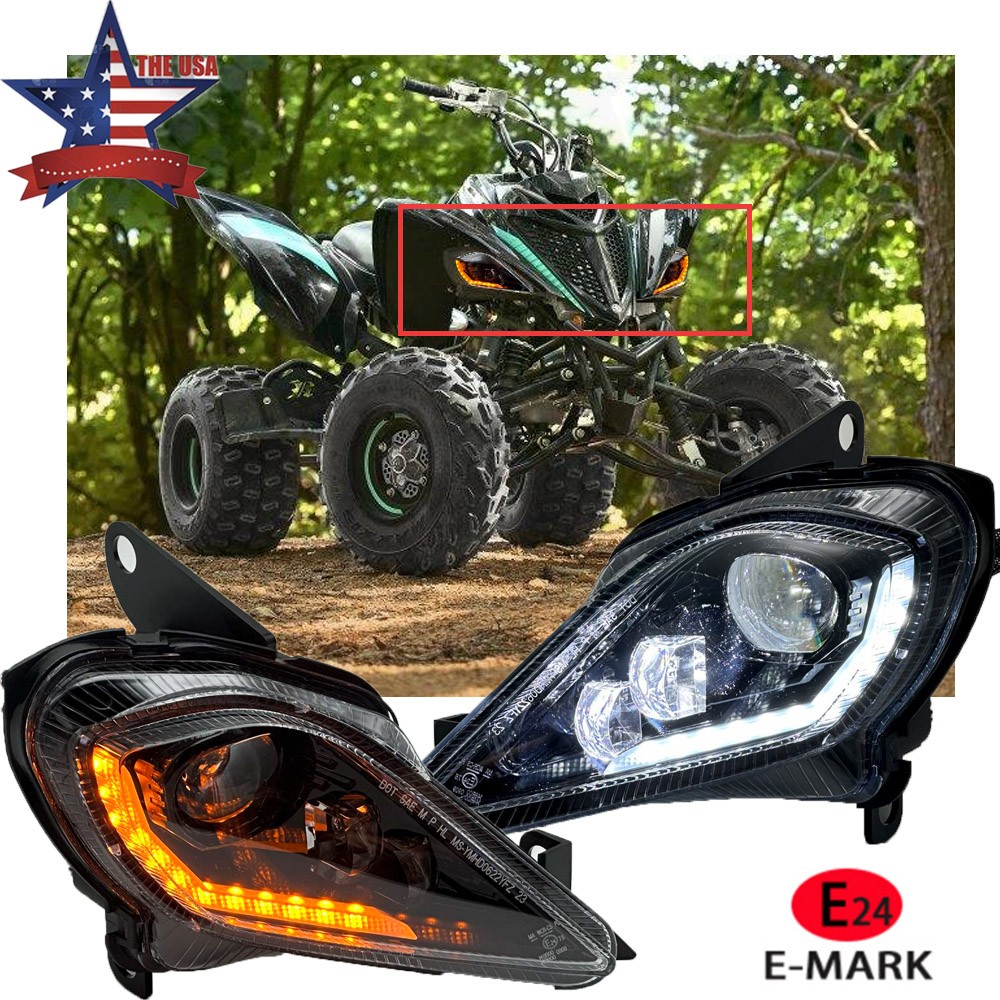 for Yamaha Raptor 700R 700 YFZ450R Etc ATV LED Headlight DRL Turn Signal lights for Yamaha Raptor 700R 700 YFZ450R Etc ATV LED Headlight DRL Turn Signal lights