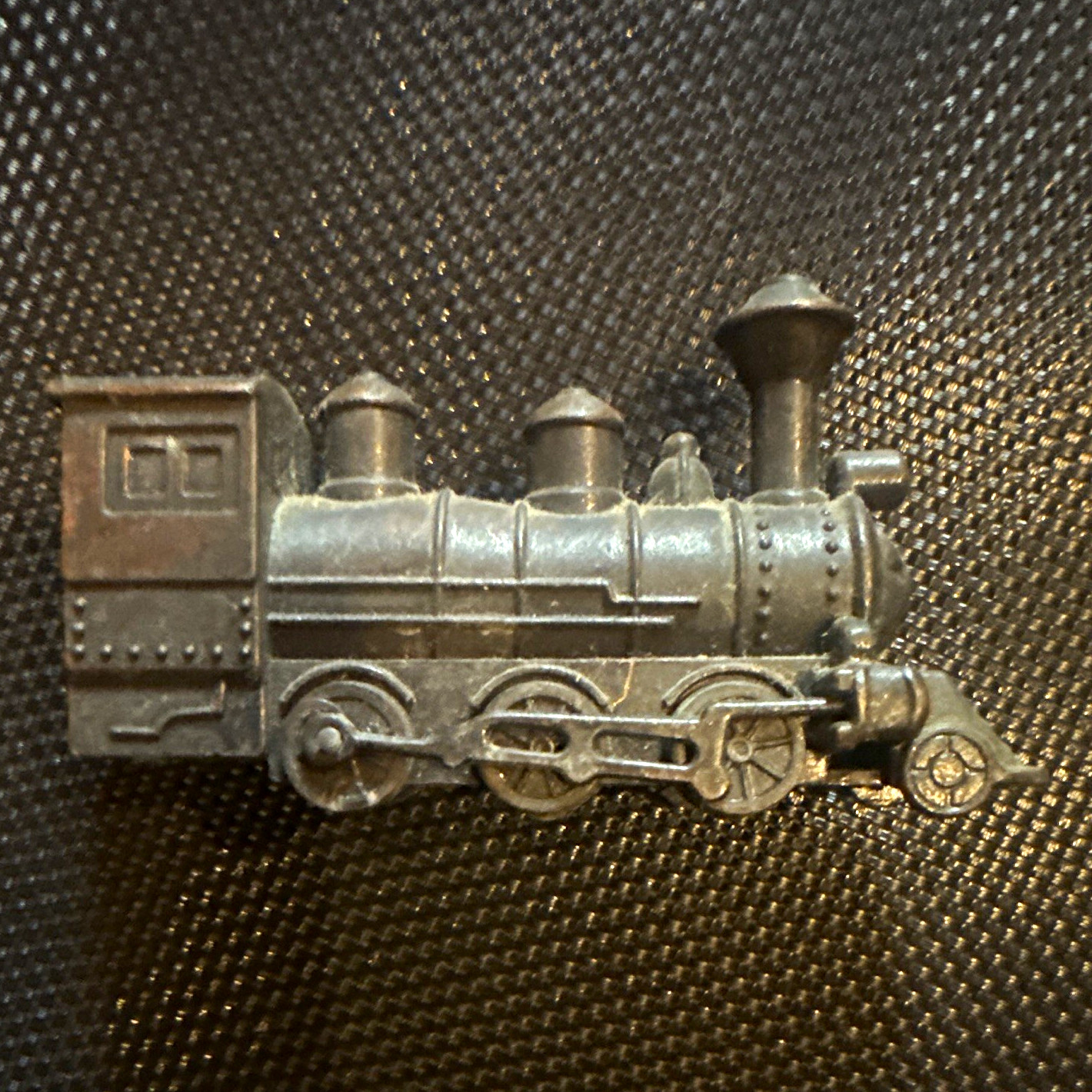 Vintage Metal Steam Locomotive Train Miniature Figurine Railroadiana Collectible