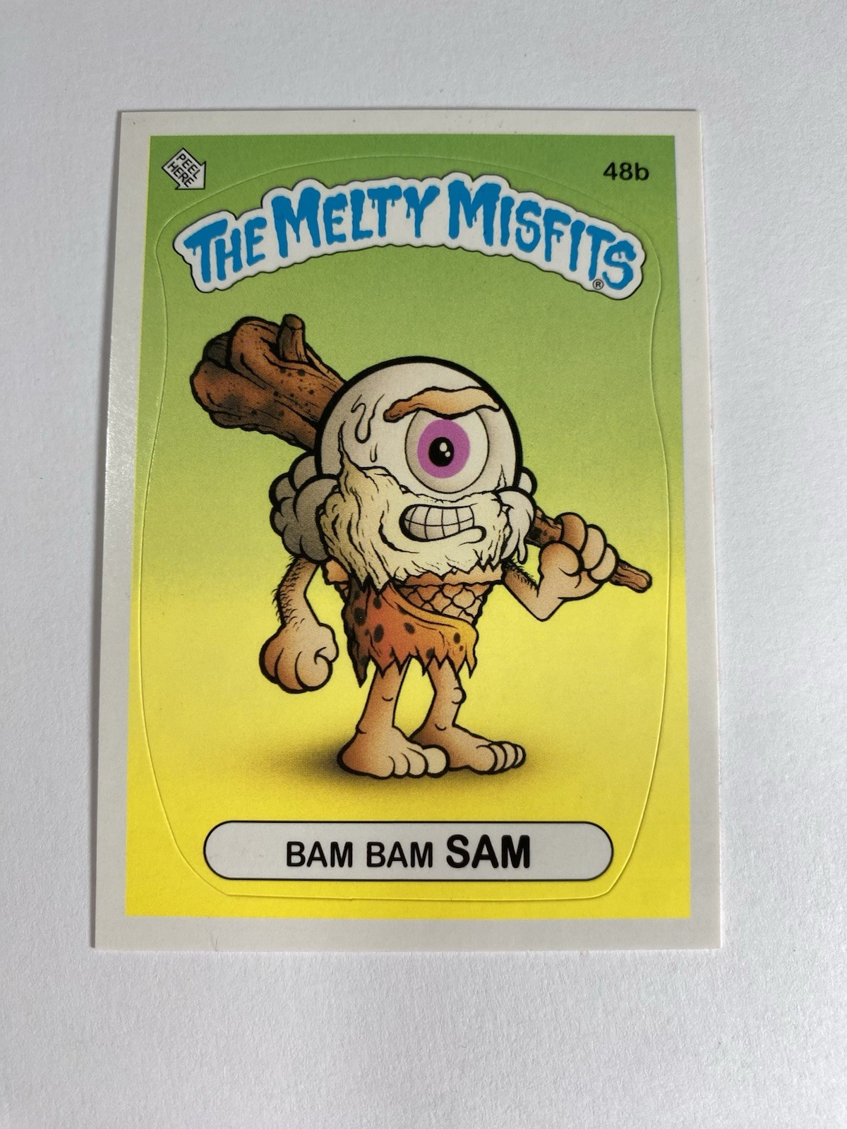 Buff Monster Melty Misfits Series 2 Trading Cards Stickers - Bam Bam SAM 48b