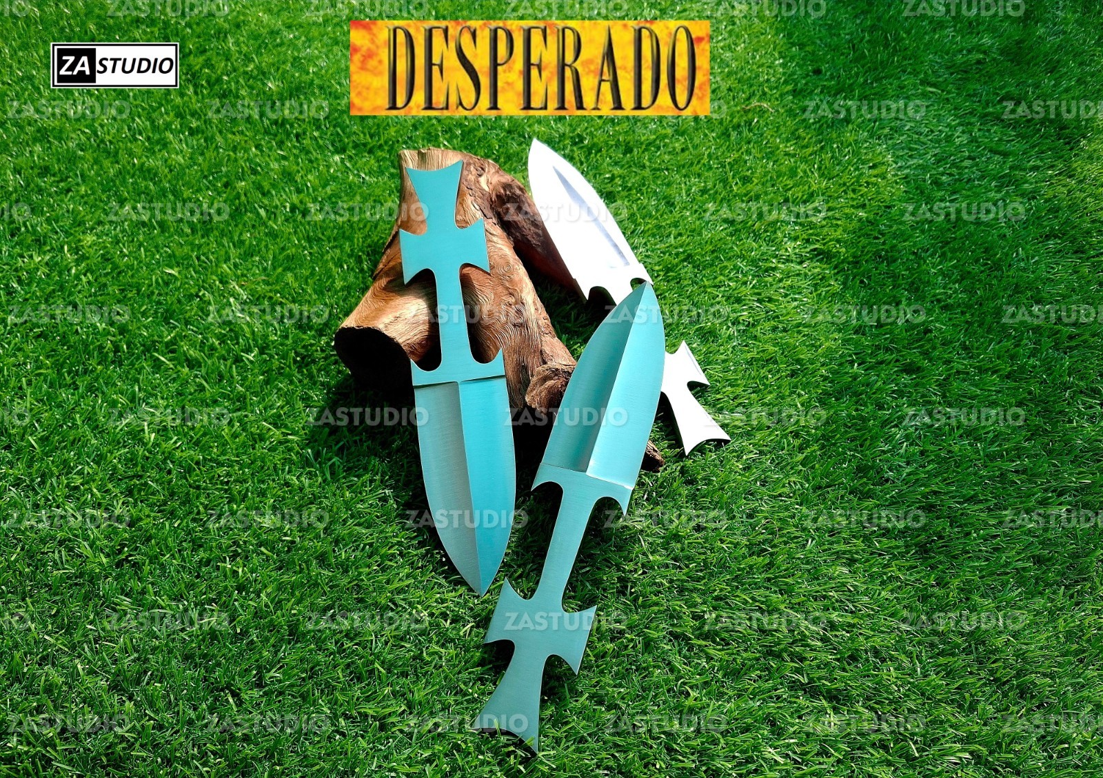 Set of 3 Desperado Movie Knife 1995 Movie Prop Danny Trejo Knives Hunting Gift
