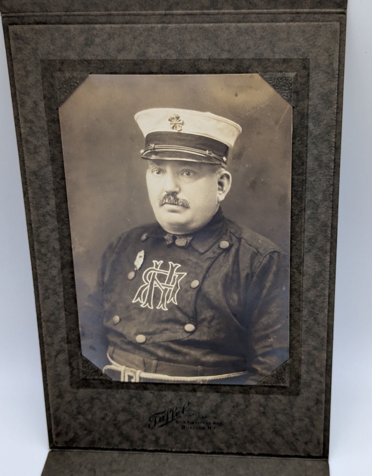 Cheektowaga NY Rescue Hose Co 1920s Jacob Pawlak Fire Commissioner Fireman Photo