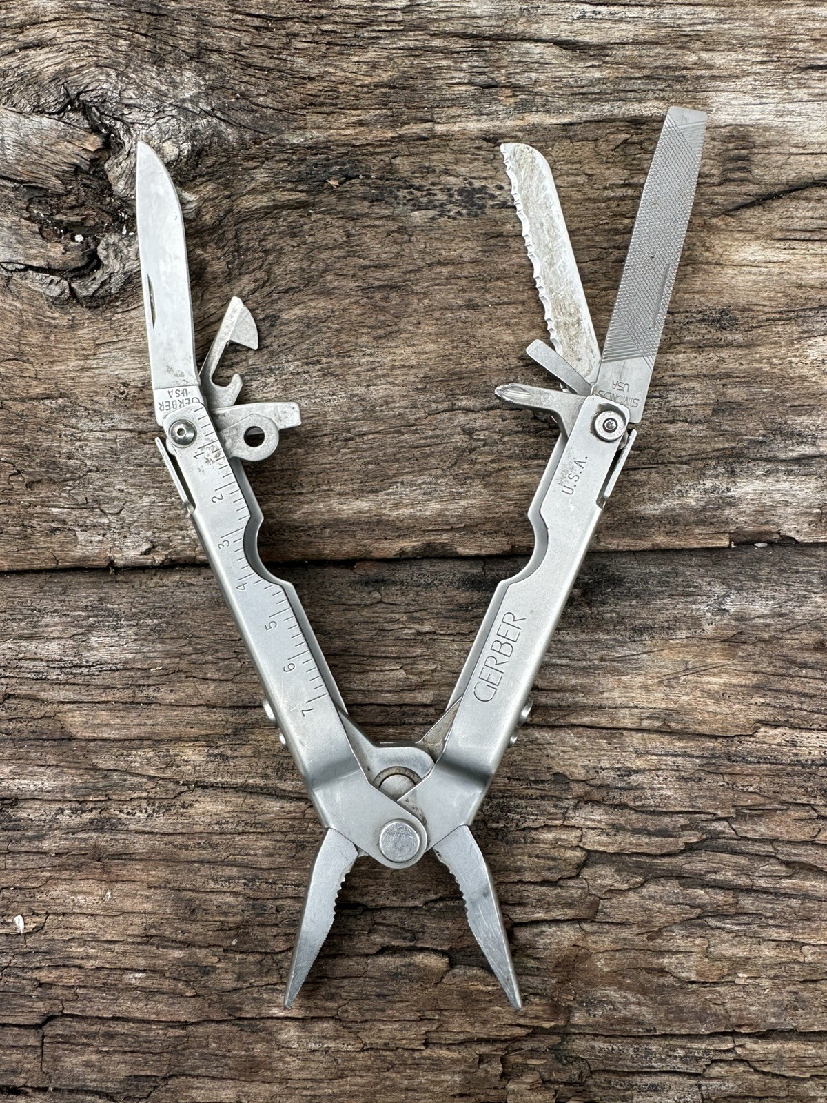 Gerber Multi Tool Stainless Steel US Patent 5142721 5212844 Simonds USA Vtg