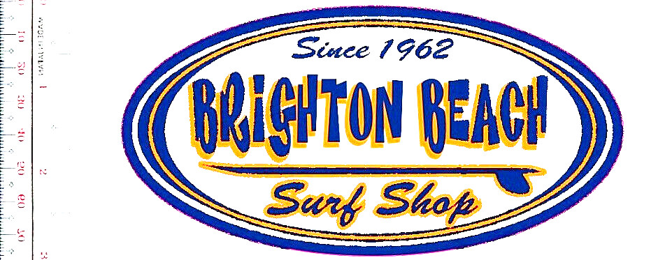 Surfing California Brighton Bach Surf Shop est 1962 Patch vel NO TARIFF