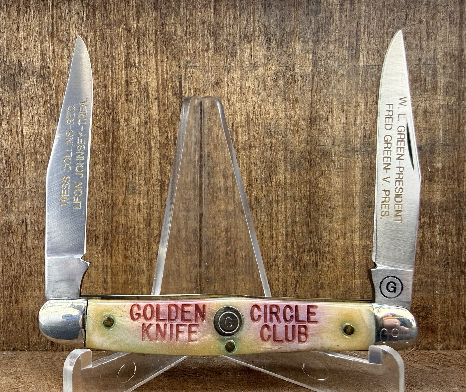 Vintage Colonel Coon Adrian Harris Golden Circle Founders Muskrat #090 TN USA