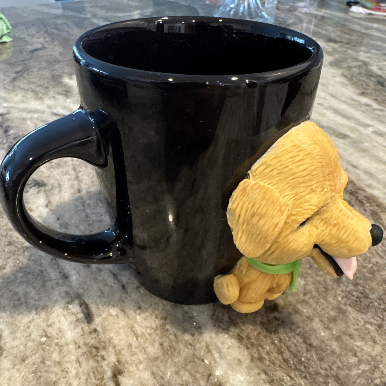 Realistic 3D Brown Golden Retriever Teacup Coffee Cup Statue Pet Dog Figure NEW