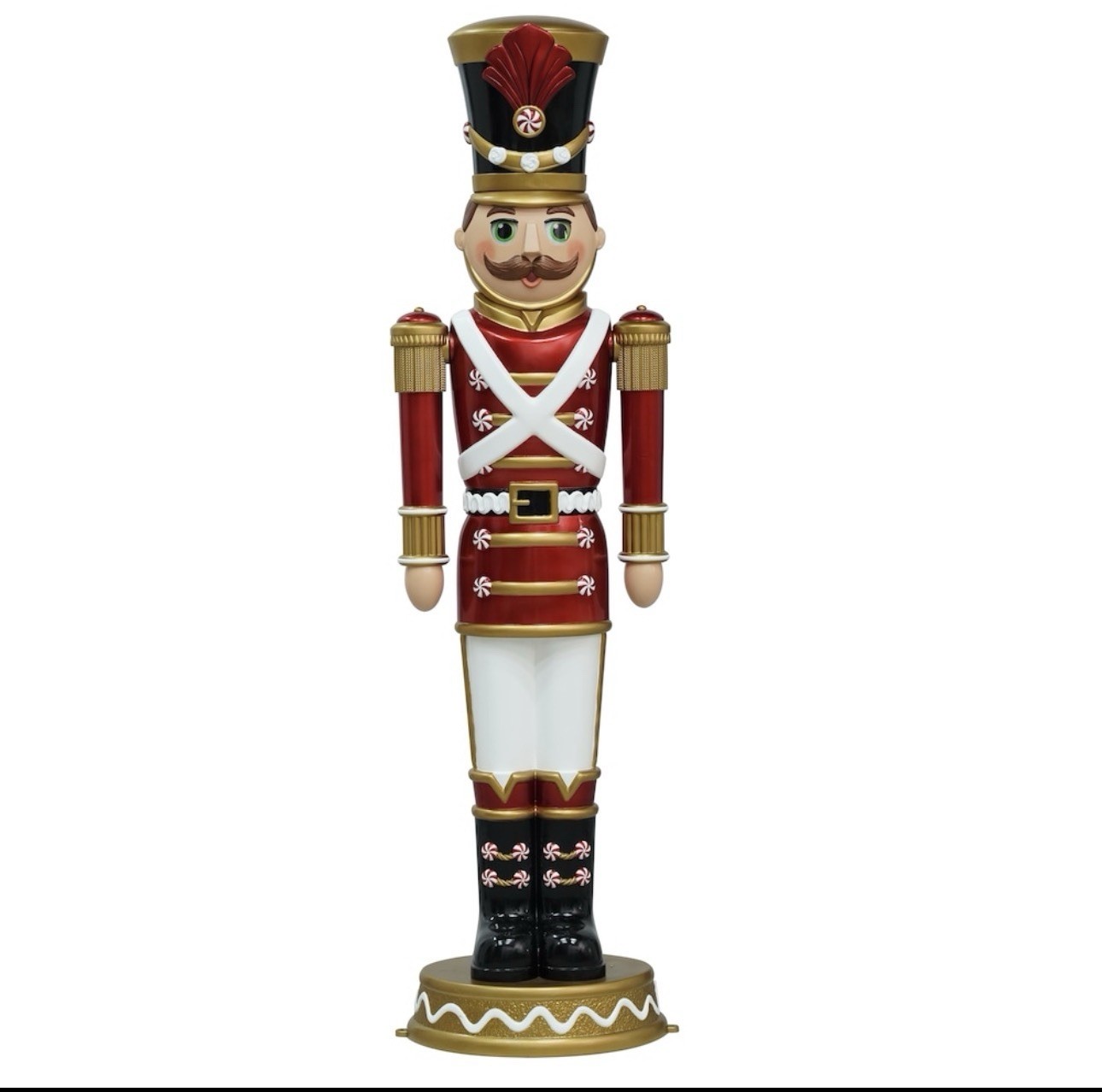 6-Ft LED Candy Soldier Nutcracker with Music – Home Accents