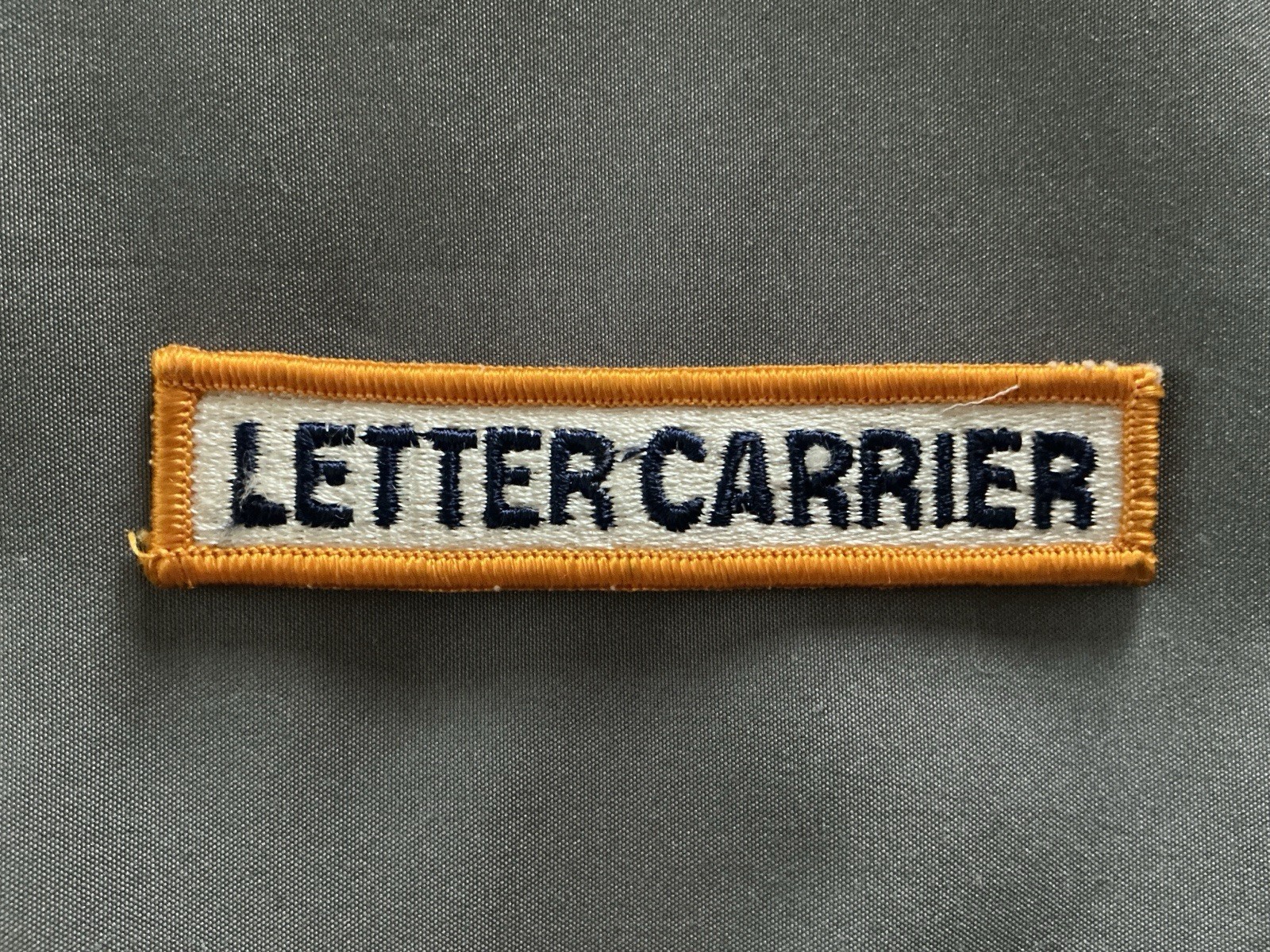 NEW Vtg 70-80s USPS Letter Carrier Mail Tab Sew On Patch Rare Obsolete