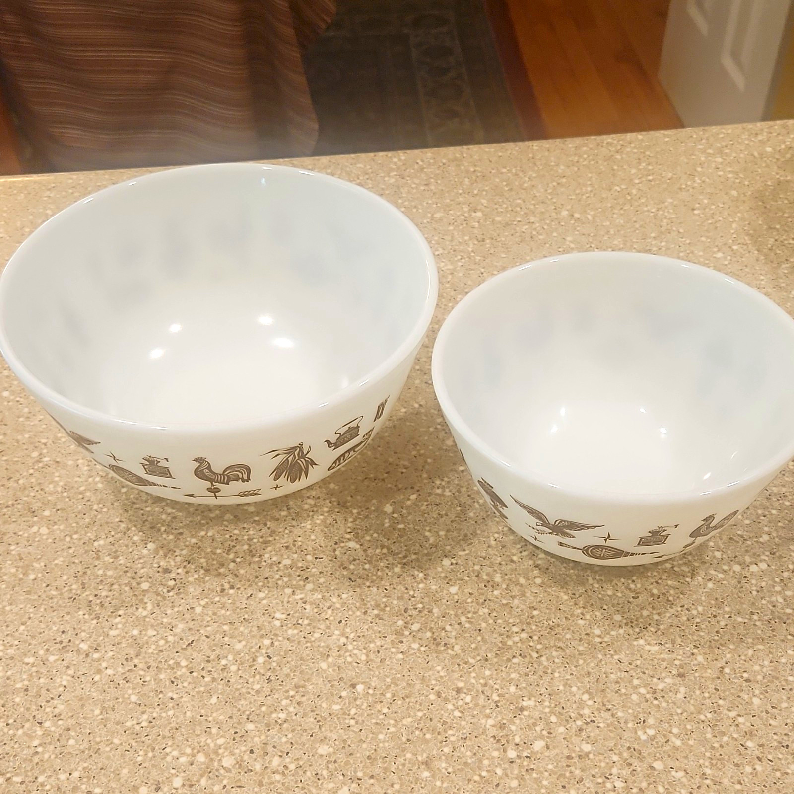 Vintage Pyrex Early American Mixing Bowls Set of 2 – Models 402 & 403