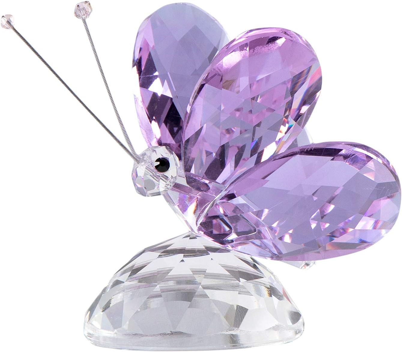 Crystal Purple Collectible Butterfly Statue Gift for Butterfly Lover, Crystal... Crystal Purple Collectible Butterfly Statue Gift for Butterfly Lover, Crystal...