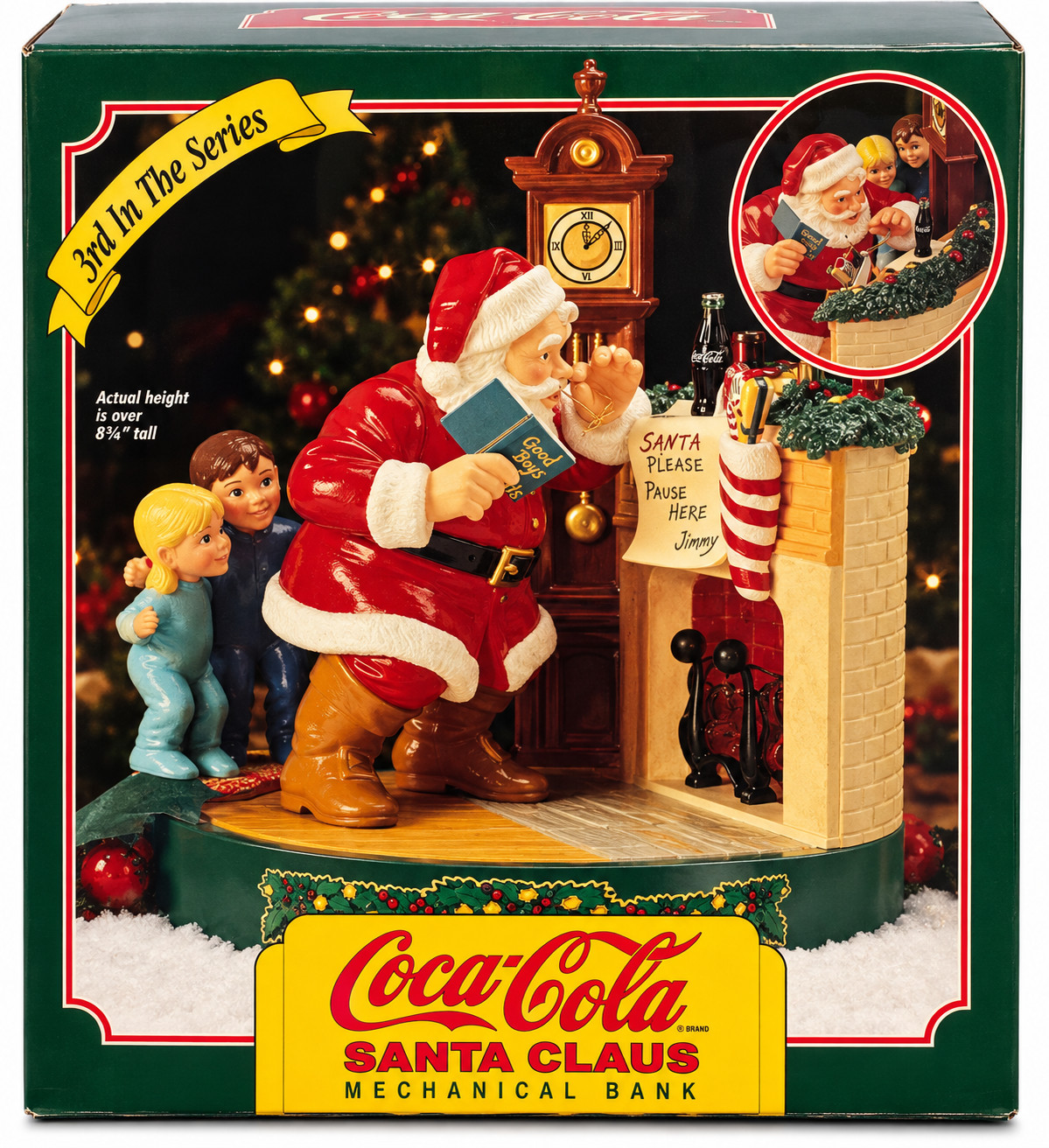 1995 ERTL Coca-Cola Santa Claus Mechanical Bank 3rd in Series NIB Vintage