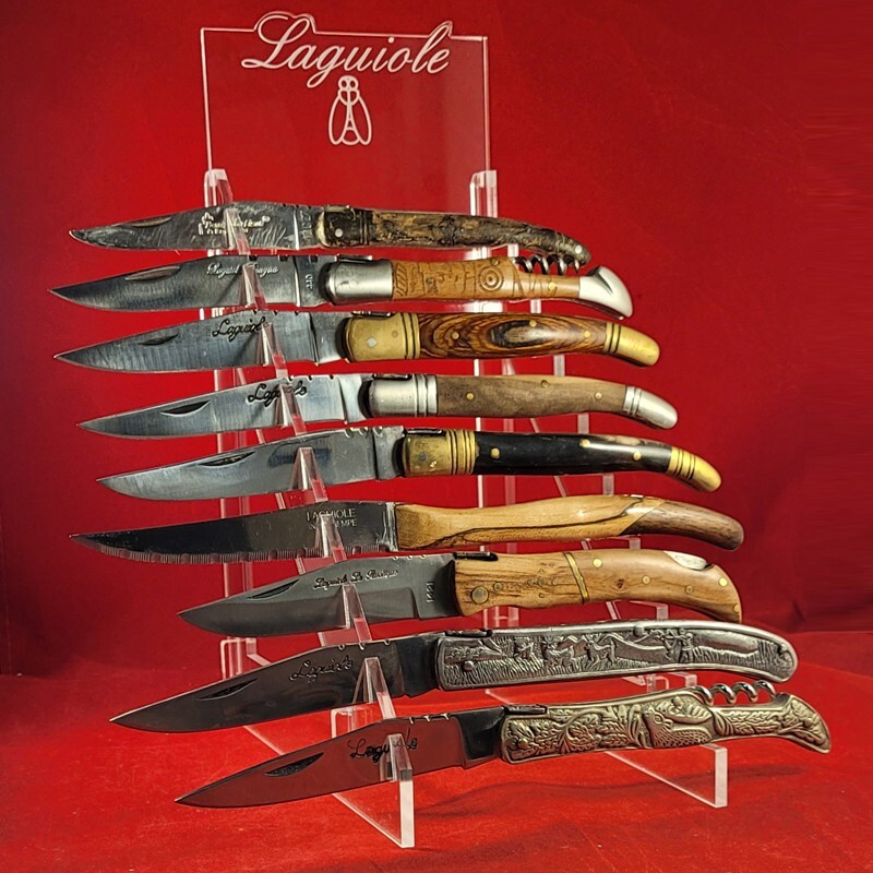 Plexi Display Stand for 9 Laguiole Knives