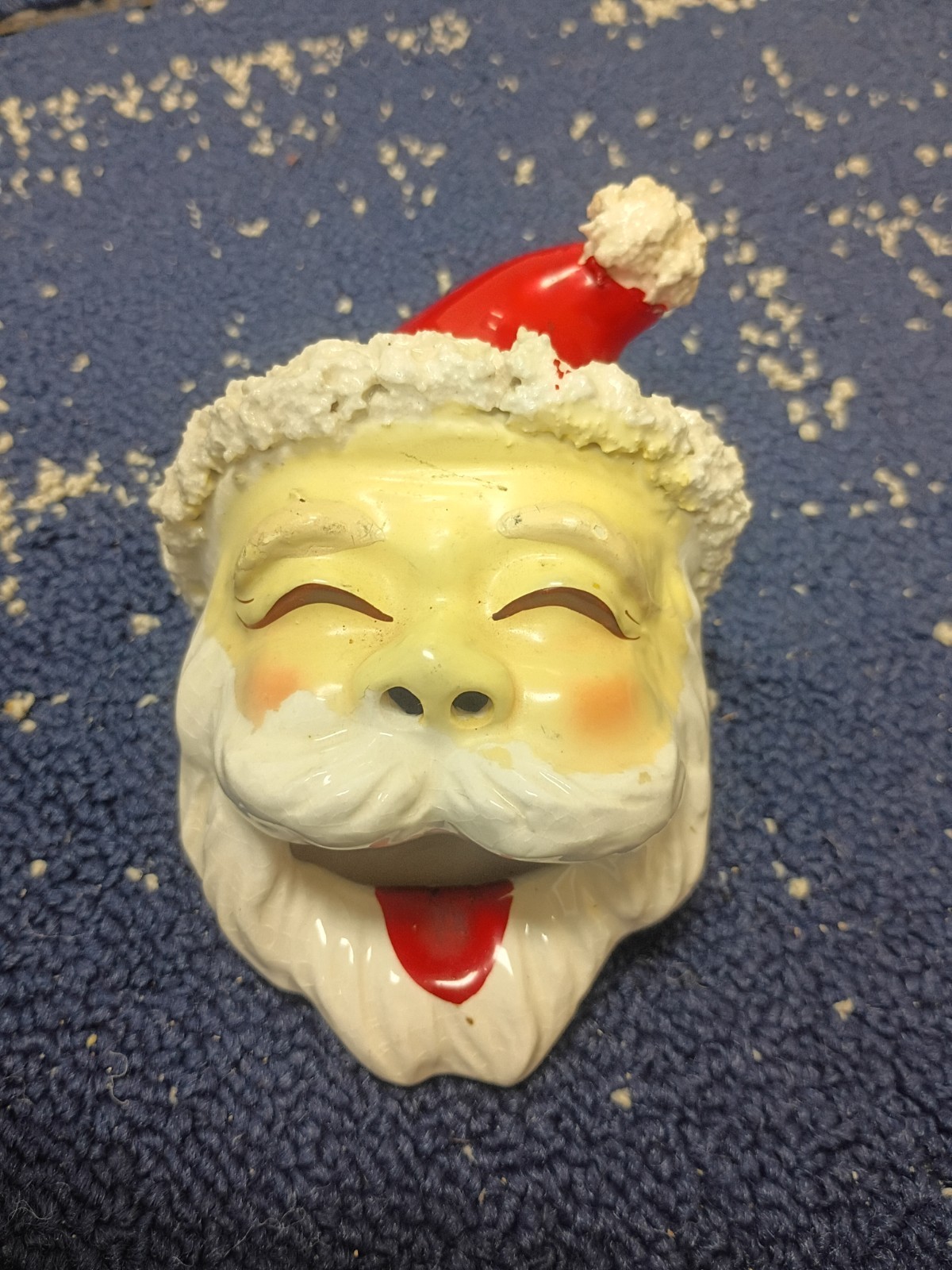 Vintage ~ Original 1960s Ceramic Christmas Santa Claus Ashtray ~ Japan