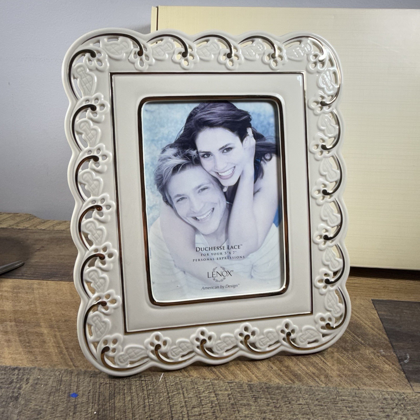 Lenox- Duchesse Lace - Frame - Ivory China - 8x10 - Retired - New in Box