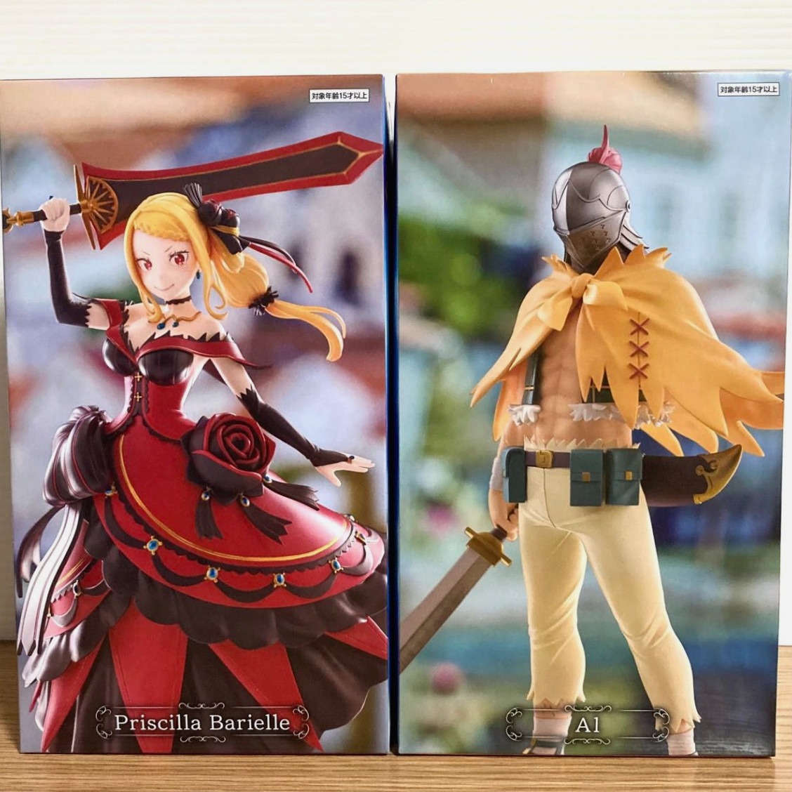 Re:ZERO Royal Selection Candidate & Knight Figure Priscilla & Al Set of 2 NEW