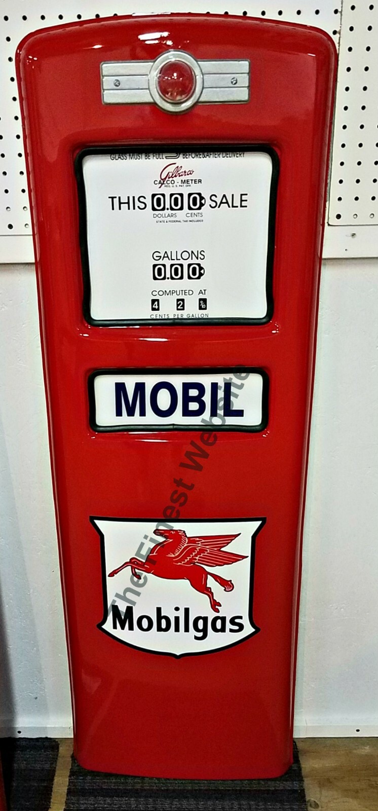 NEW MOBIL MOBILGAS GAS PUMP FRONT DOOR DISPLAY OIL REPLICA - *