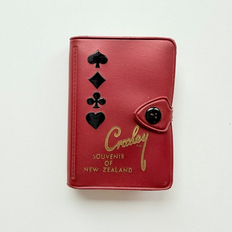 1950s Croxley Souvenir of New Zealand Photographic Playing Cards Vinyl Case VGC